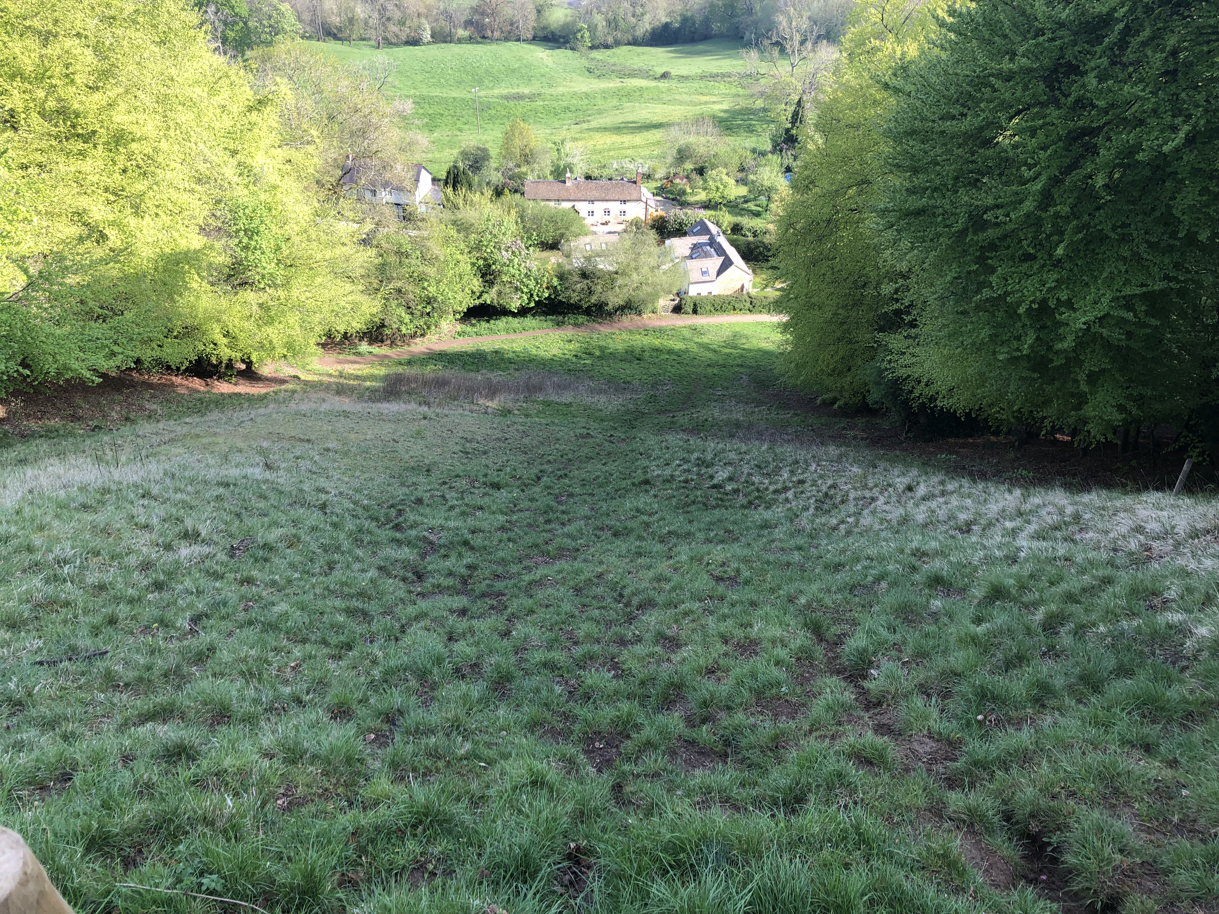 A woodland walk from Coopers Hill Nature Reserve to Great Witcombe Roman Villa