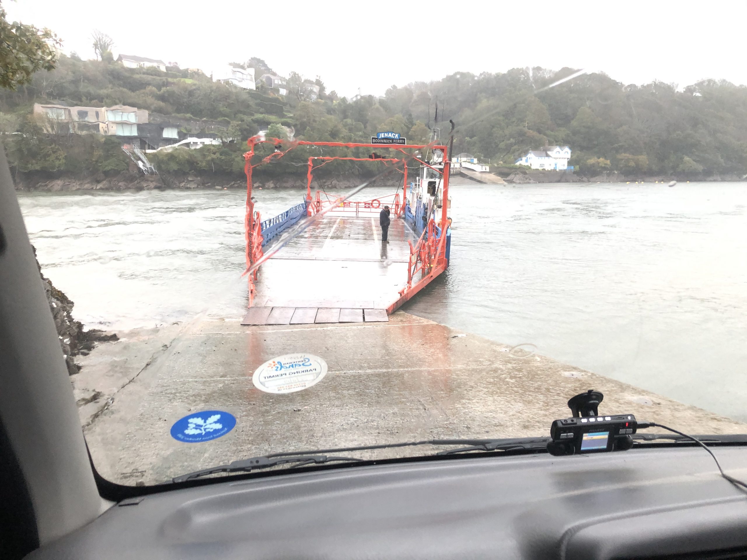 Cornwall with kids: River Fowey car ferry crossing