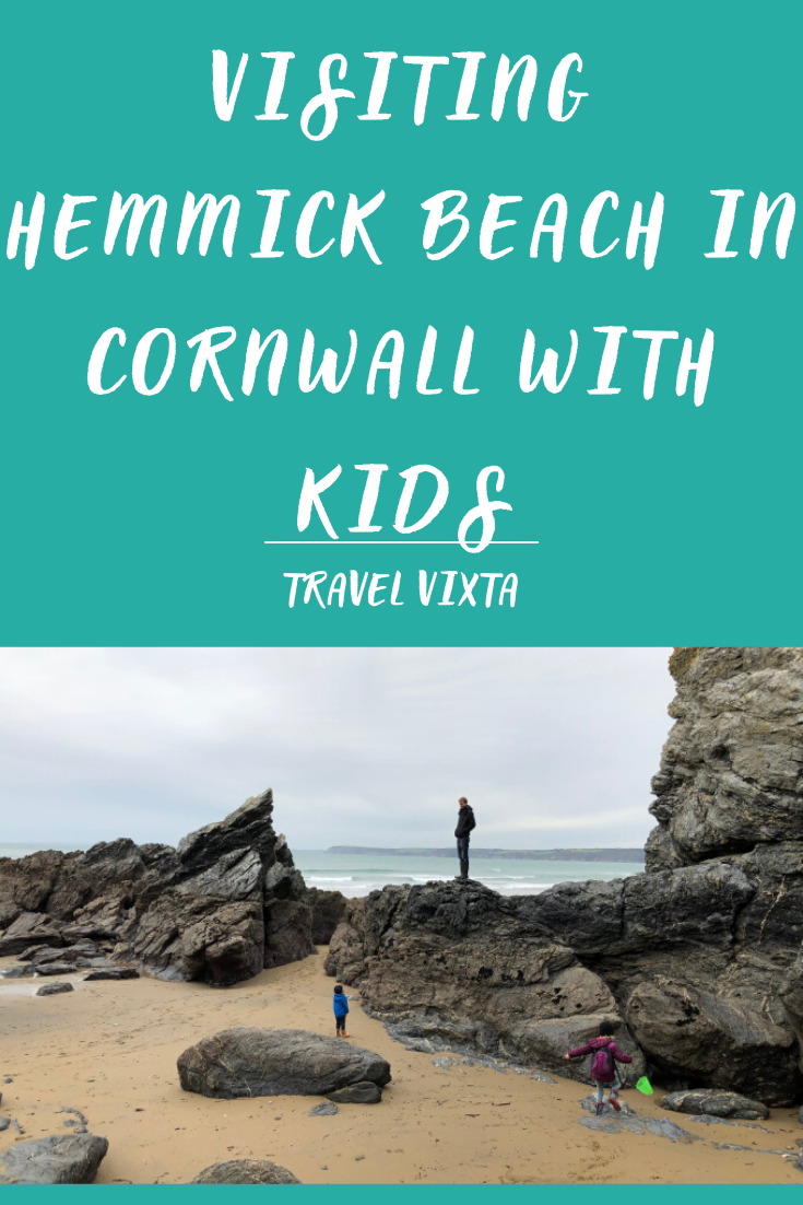 Visiting Hemmick Beach in Cornwall with kids