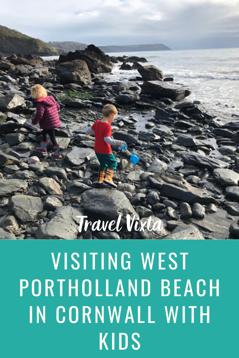 Visiting West Portholland beach in Cornwall with kids