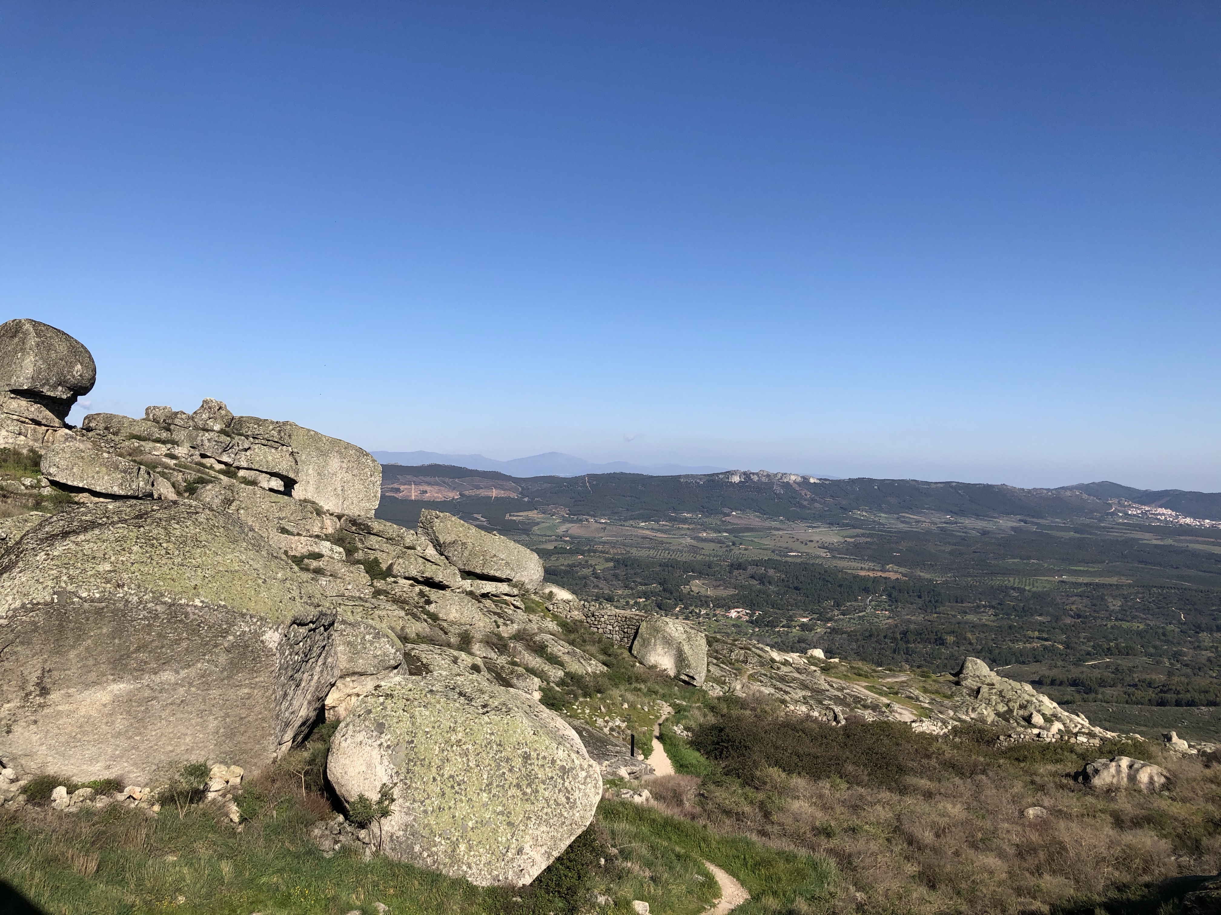 rock village + castle of Monsanto Portugal travel with kids
