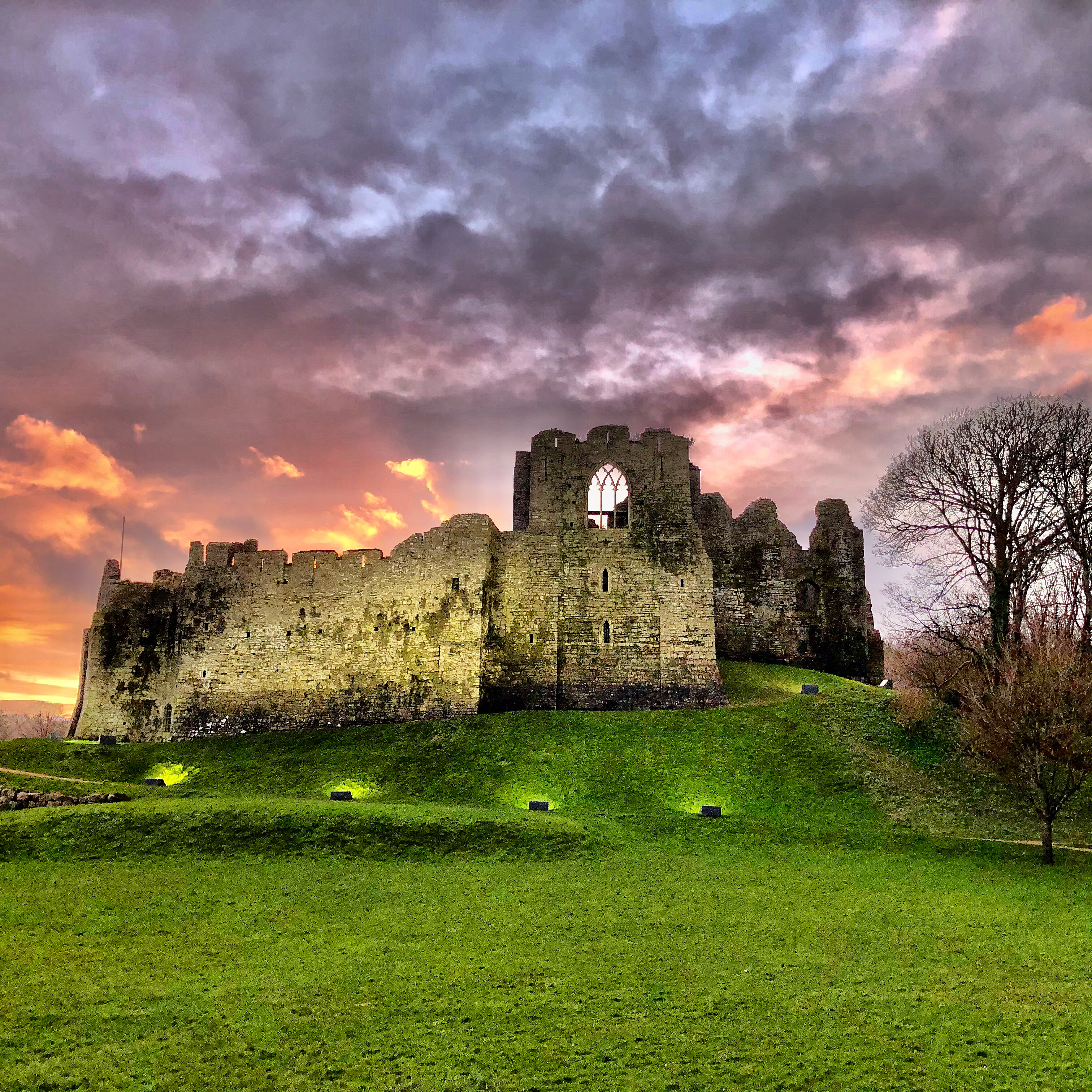 Oystermouth Castle Mumbles Swansea Wales