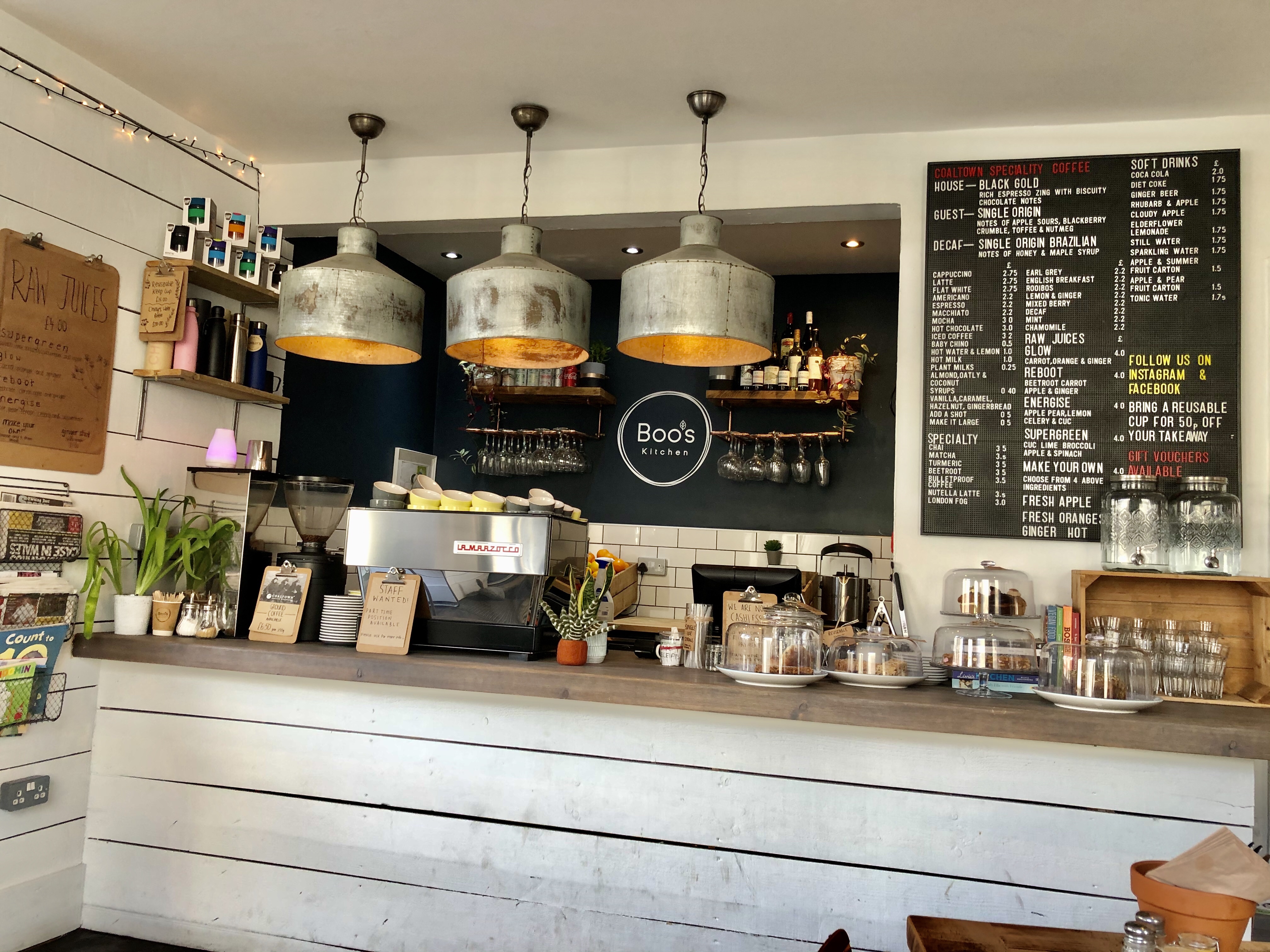 Boo's Kitchen, plant based vegan Cafe, Mumbles, Gower