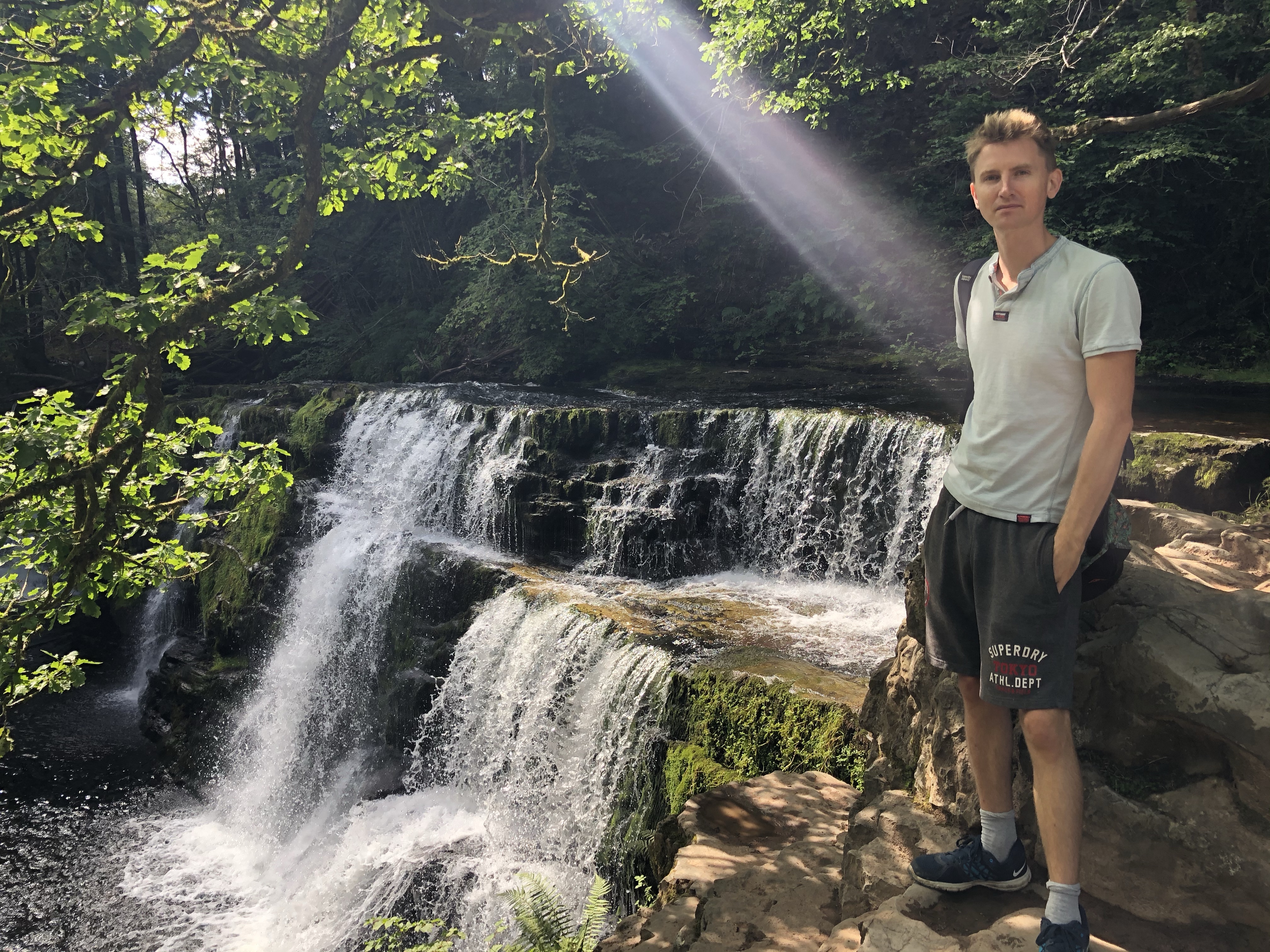 Ystradfellte waterfalls Brecon Beacons National Park four waterfalls walk