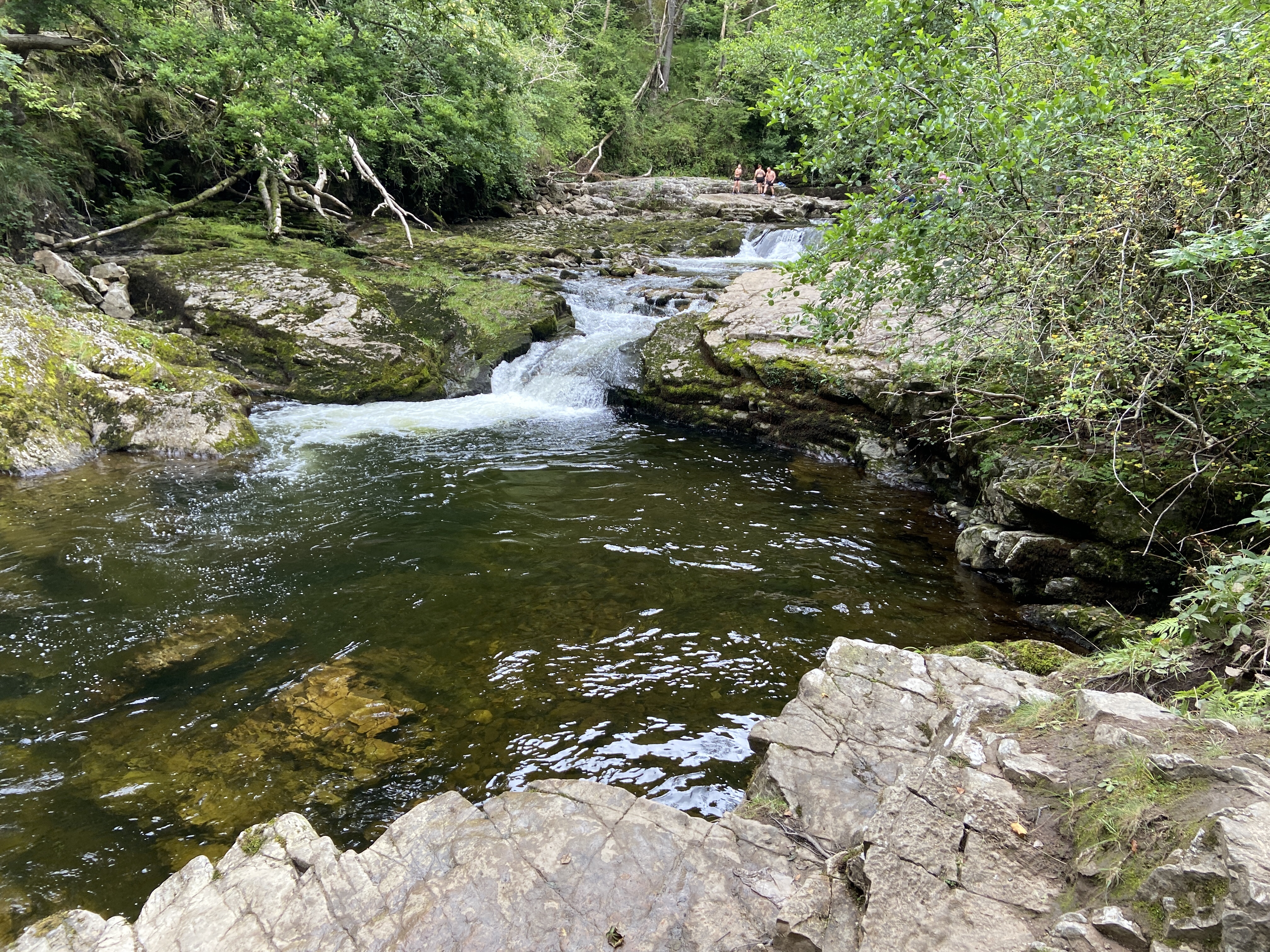 Ystradfellte waterfalls Brecon Beacons National Park four waterfalls walk