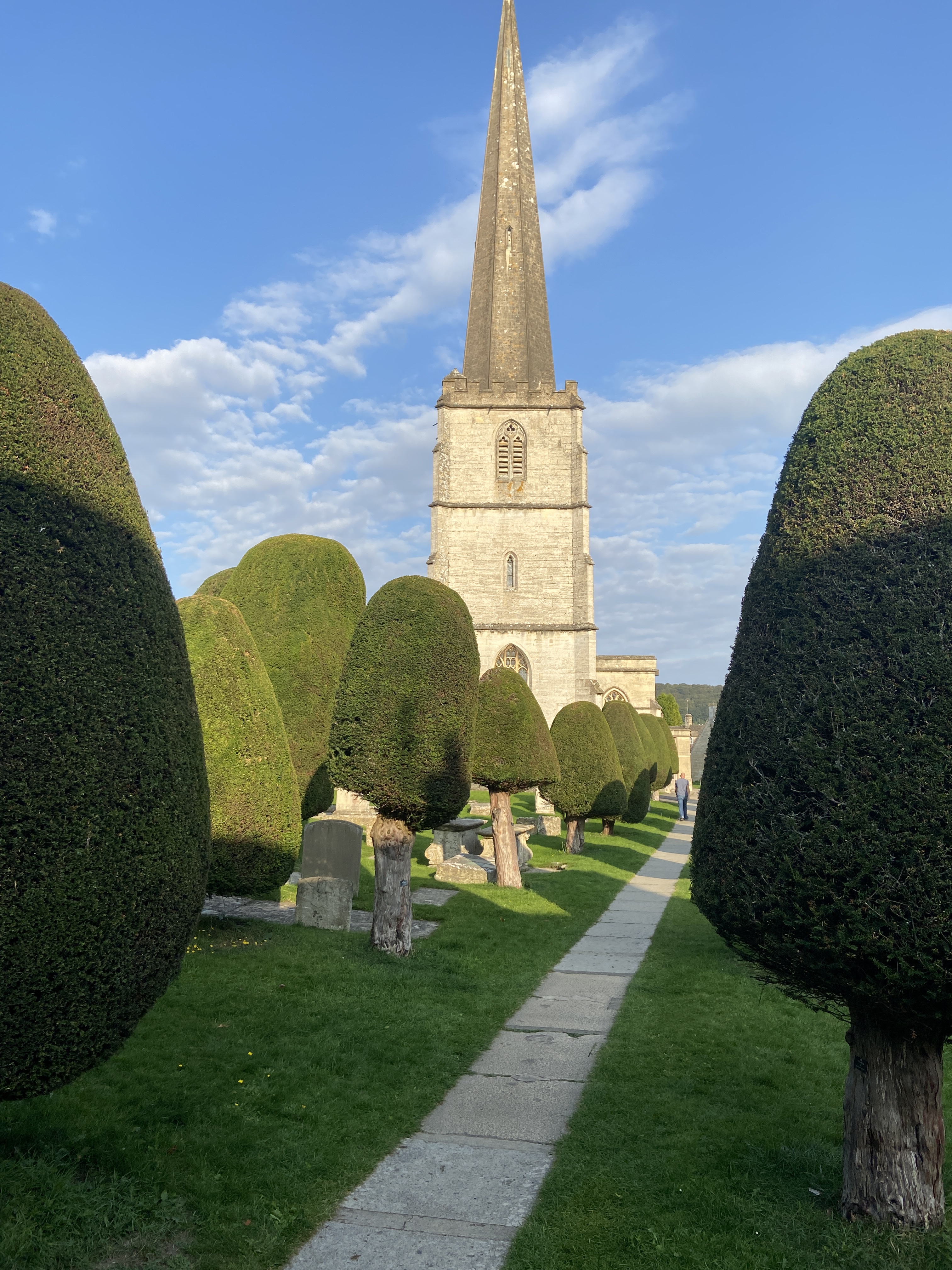 Painswick church 99 trees