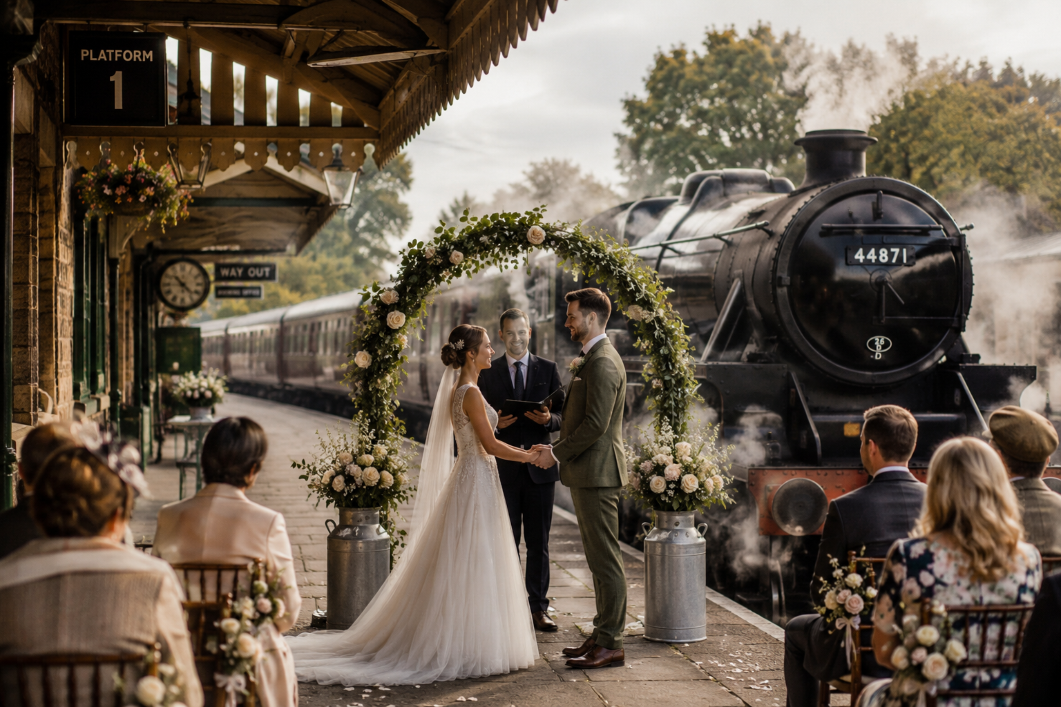 steam train wedding UK