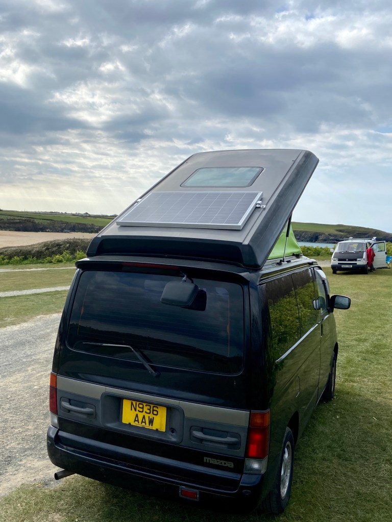 mazda bongo with solar panel