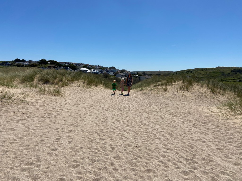 Holywell beach near newquay cornwall