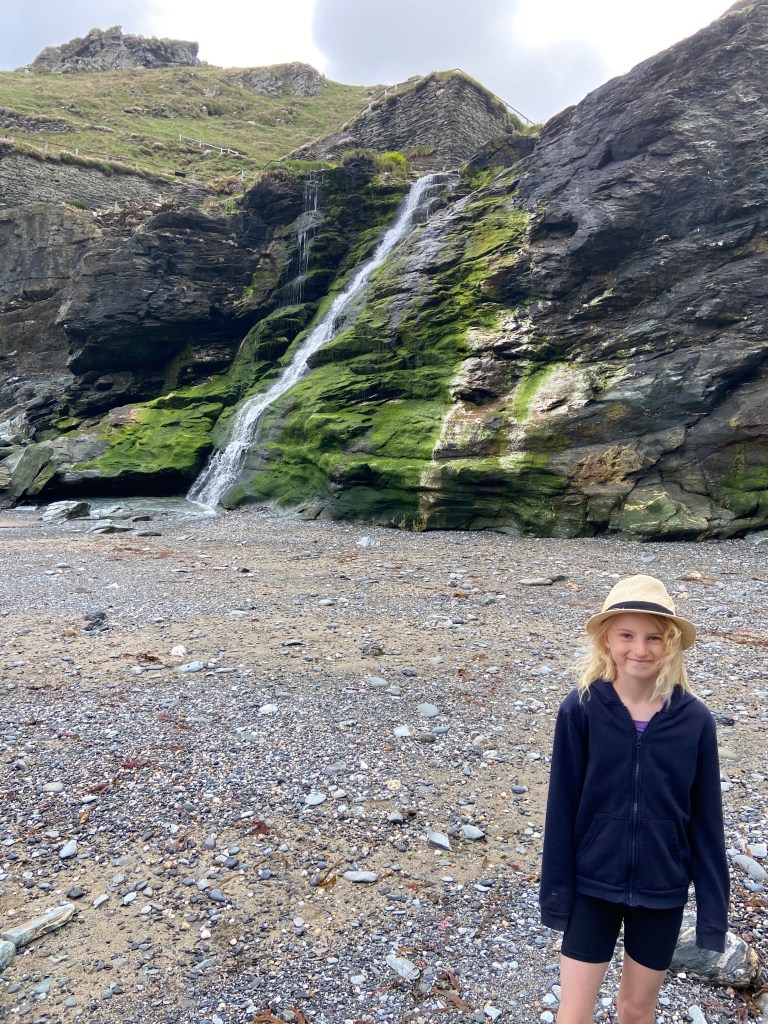 Tintagel beach in Cornwall