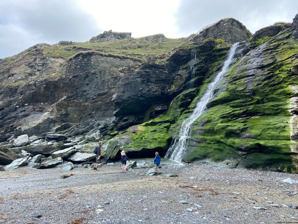 Tintagel beach in Cornwall