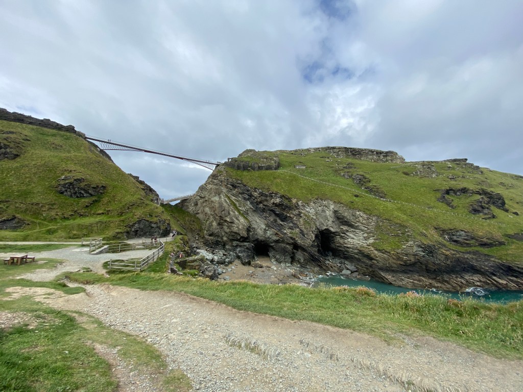 Tintagel beach in Cornwall
