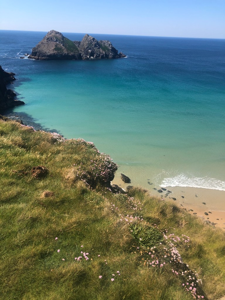 Holywell beach near newquay cornwall