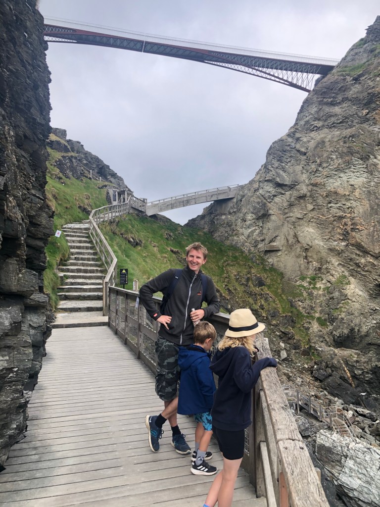 Tintagel beach in Cornwall