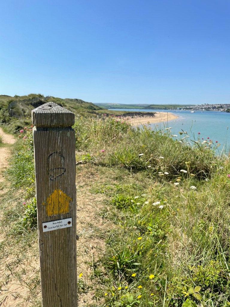 Daymer Beach to Brea Beach coastal path walk Cornwall stunning views