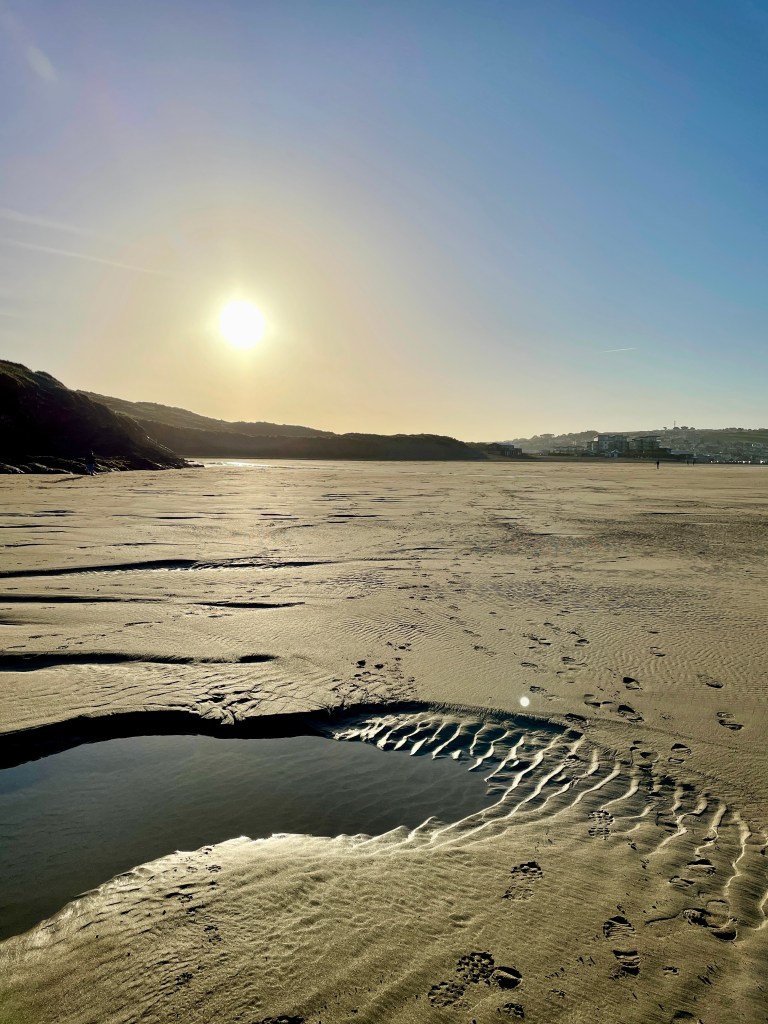 Perranporth beach January