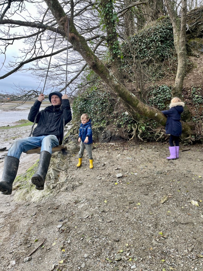 Rope swing river gannel penpol path