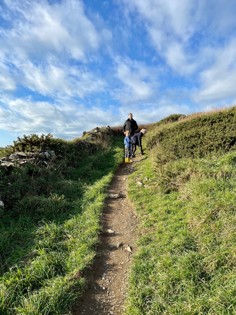 Pentire Headland walk with kids Cornwall