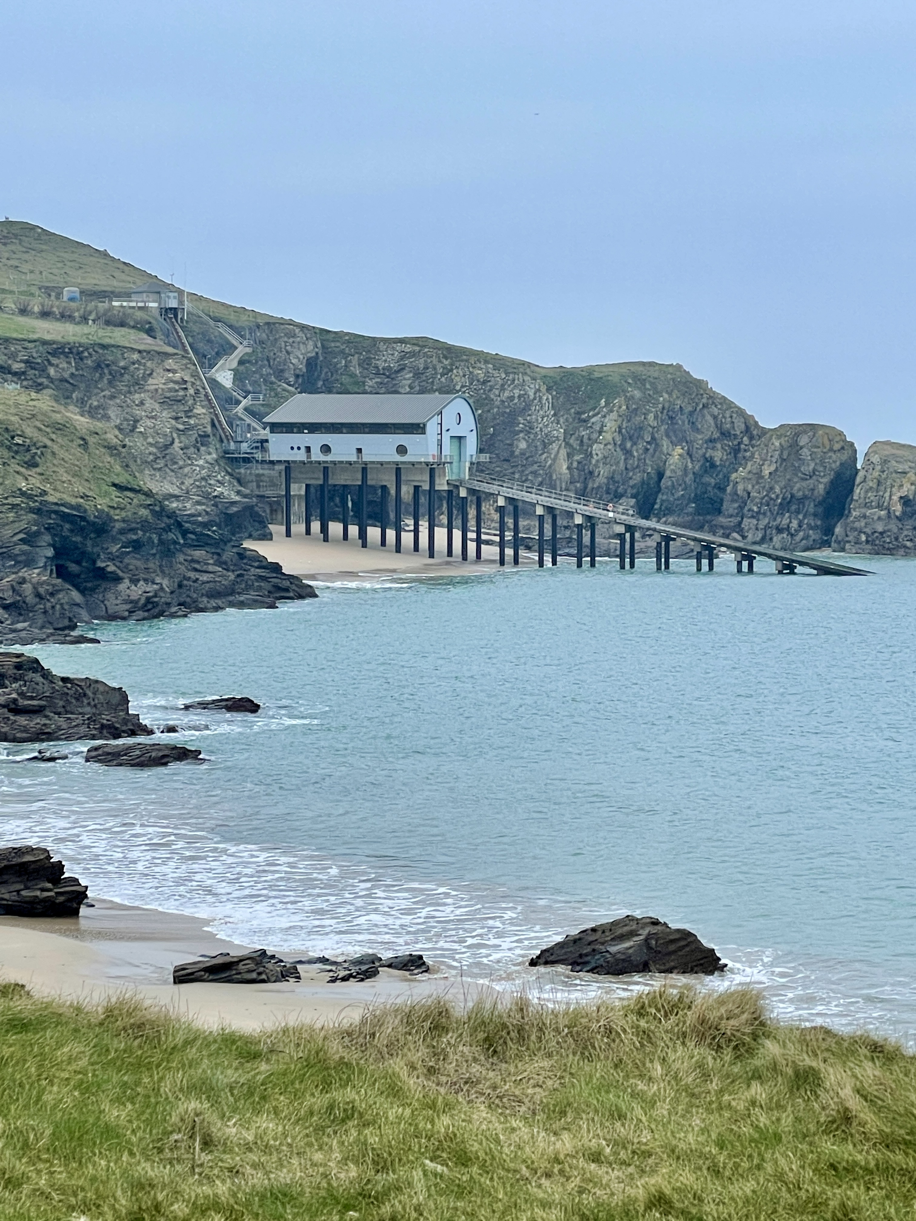 RNLI Padstow lifeboat station south west coast path