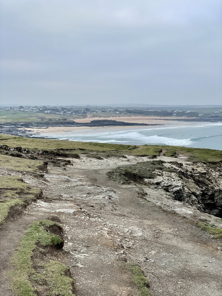 boobys bay from trevose head cornwall