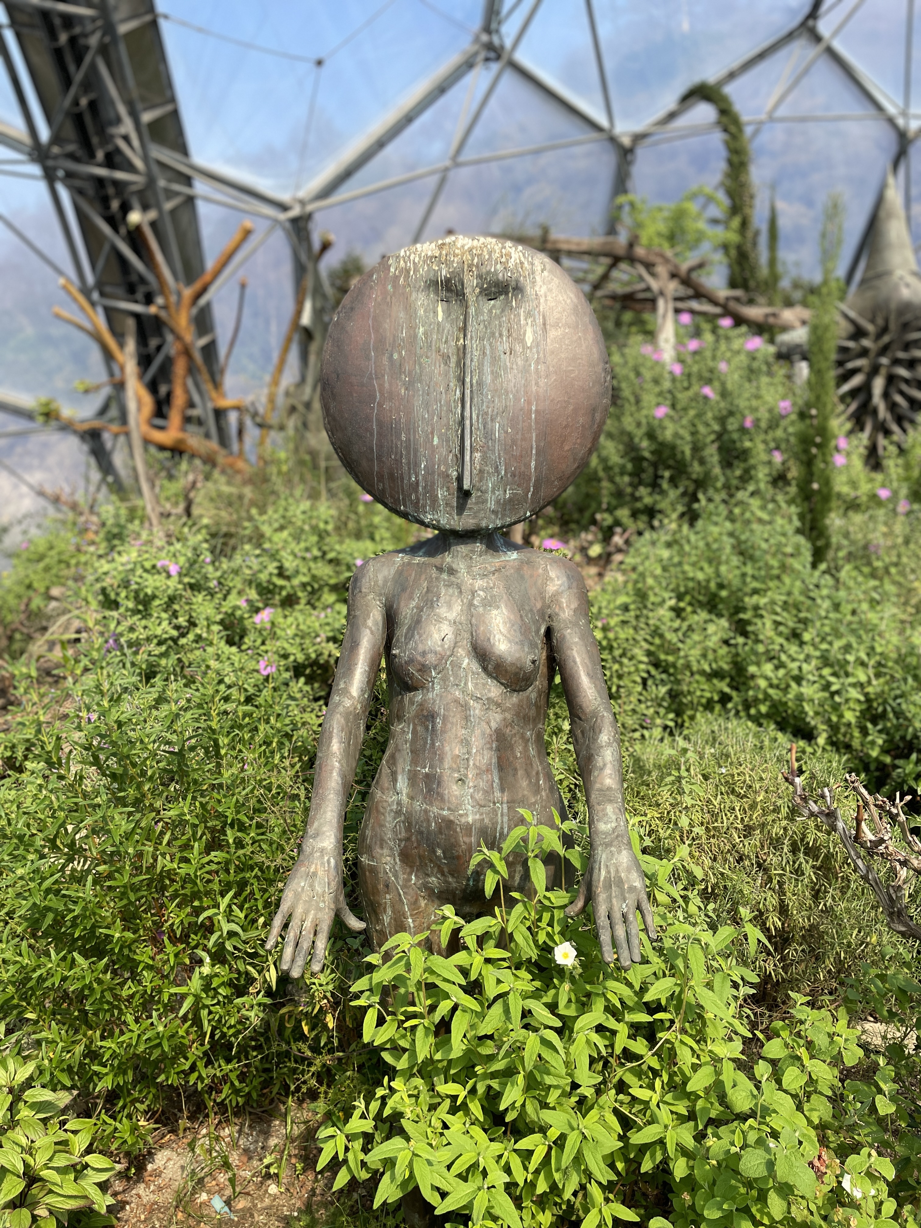 Eden Project Cornwall Mediterranean biome sculpture