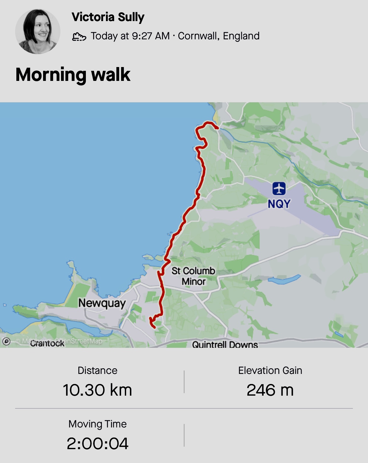 Newquay to Mawgan Porth South West Coastal Path walk