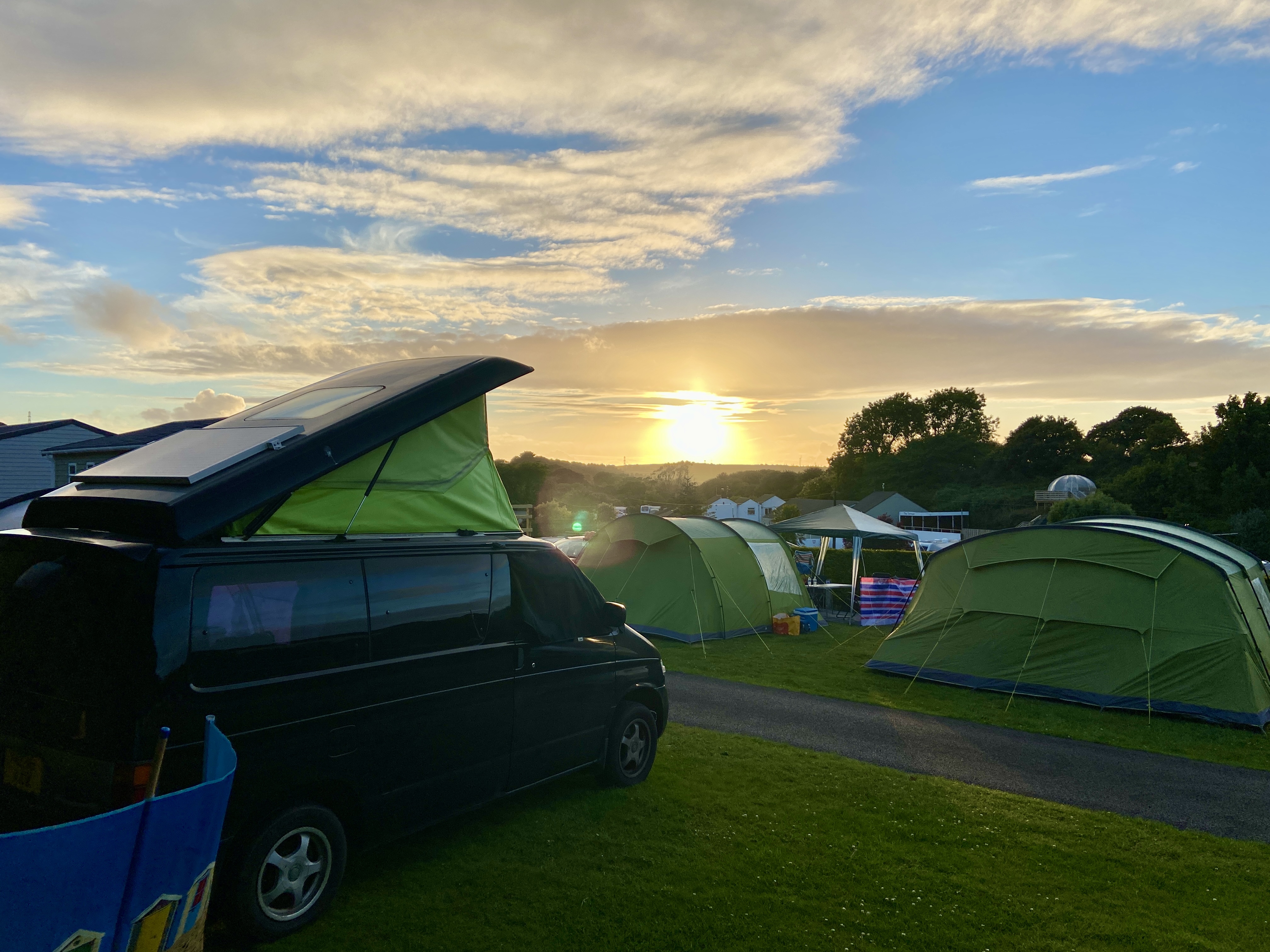 campervan sunset
