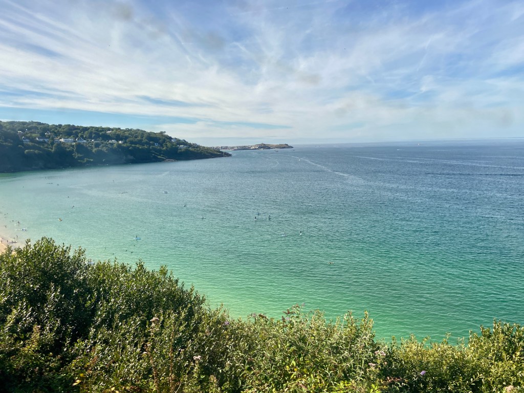 St Erth to St Ives train coastal views out the window