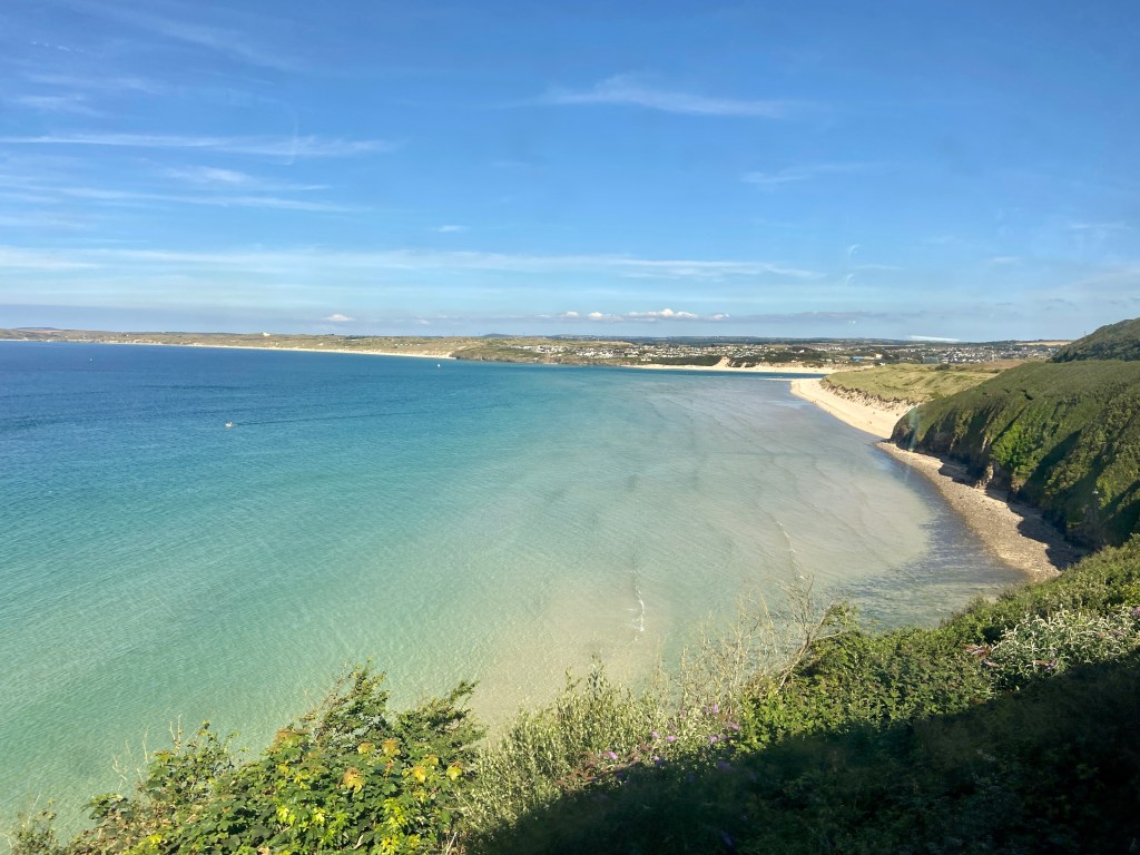 St Erth to St Ives train coastal views out the window
