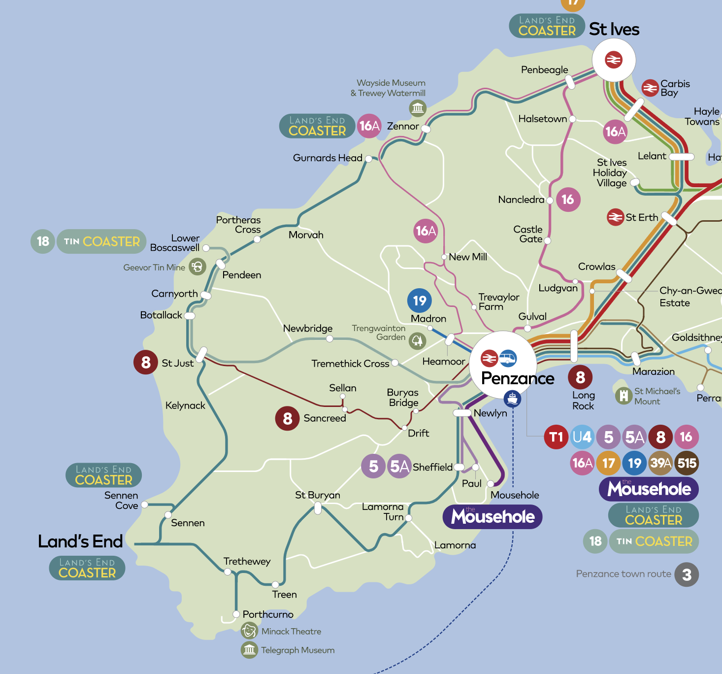 Lands End Coaster Map
