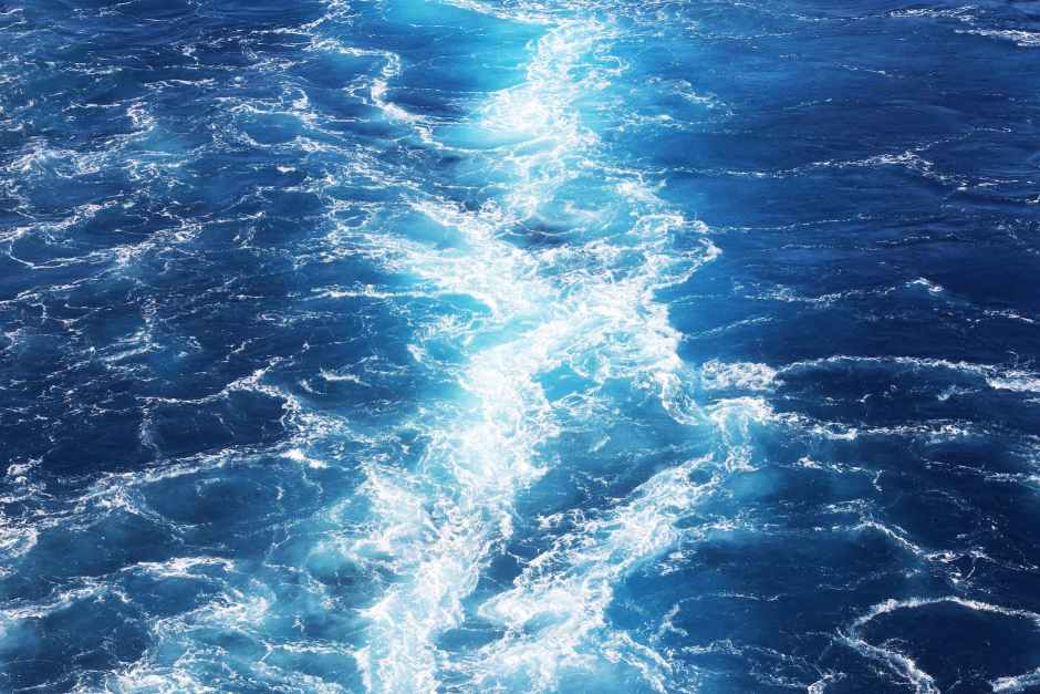 aerial photo of water waves