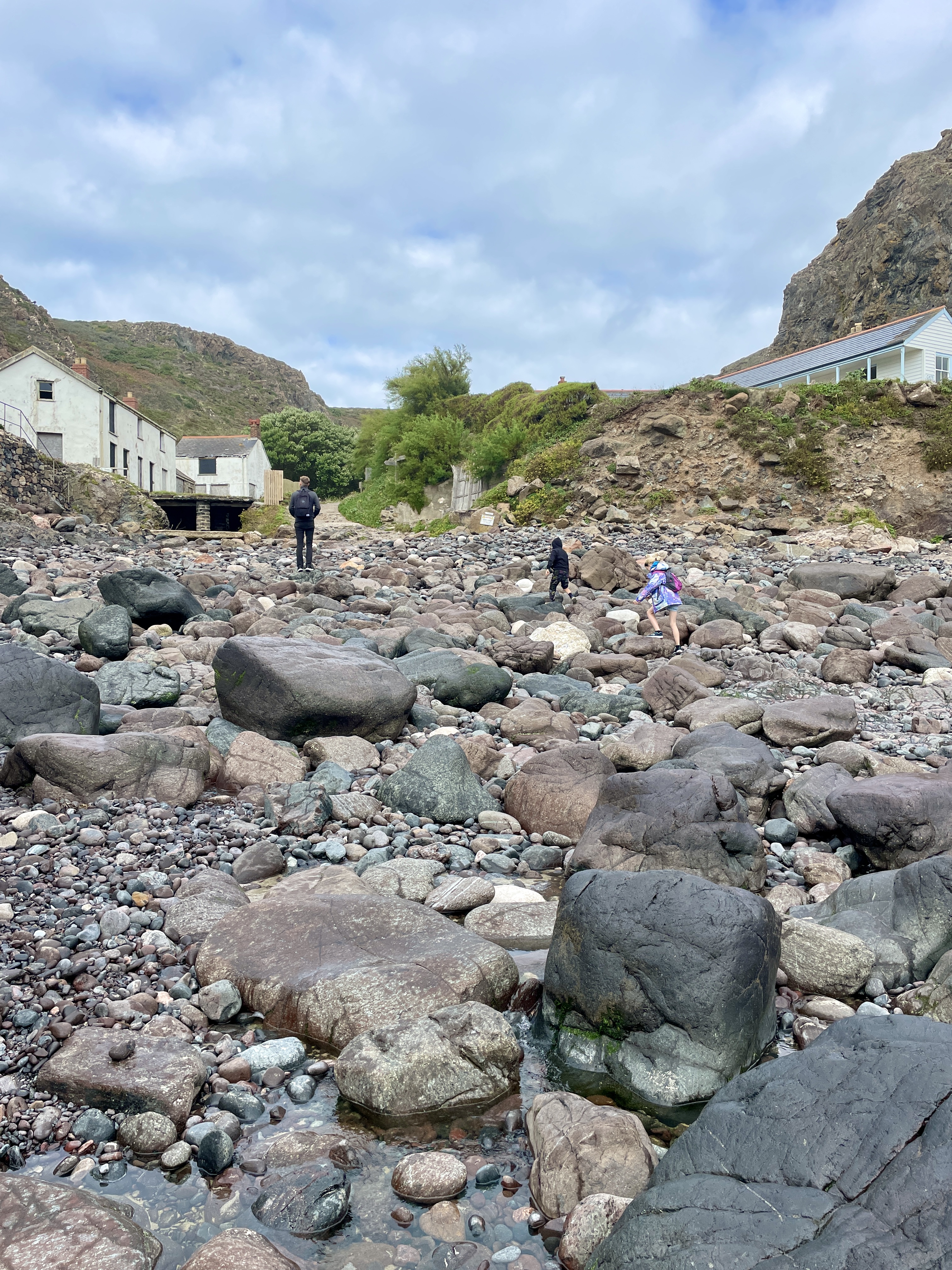 Close-Up of Colourful Pebbles at Kynance Cove