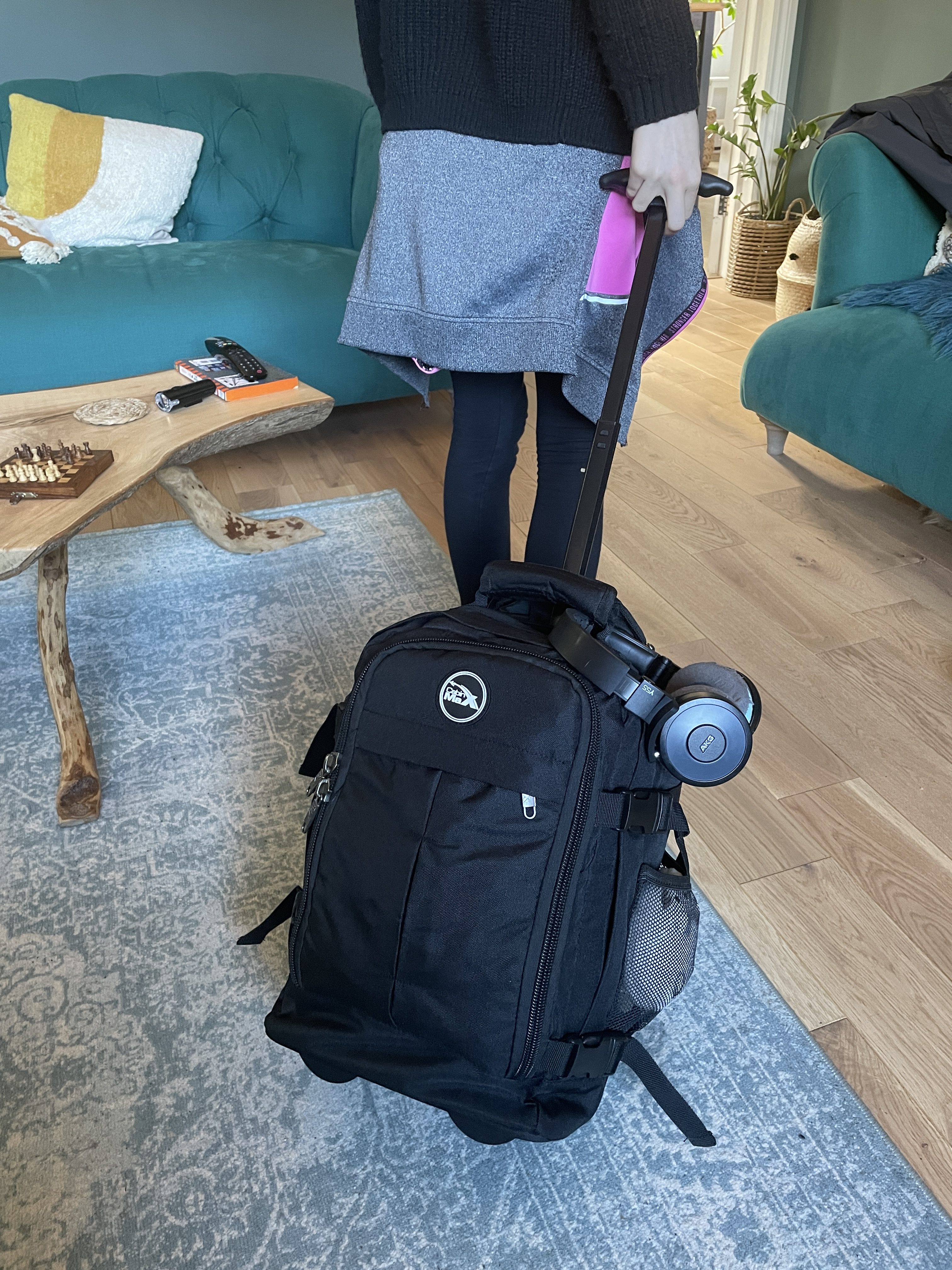 Cabin Max Hybrid in Black Photo Ryanair Underseat Luggage Allowance