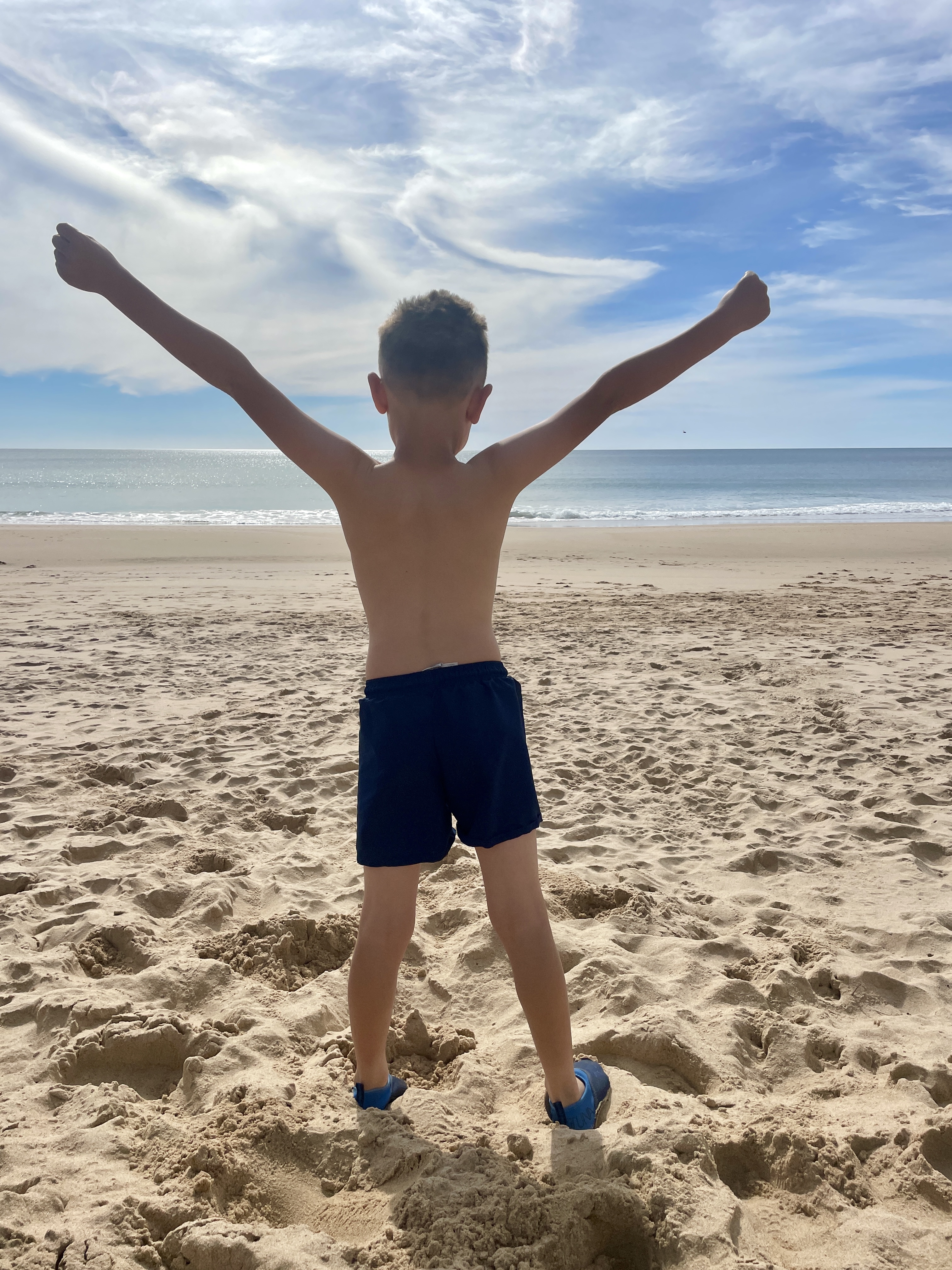 Enjoying Praia da Figueira, Portugal