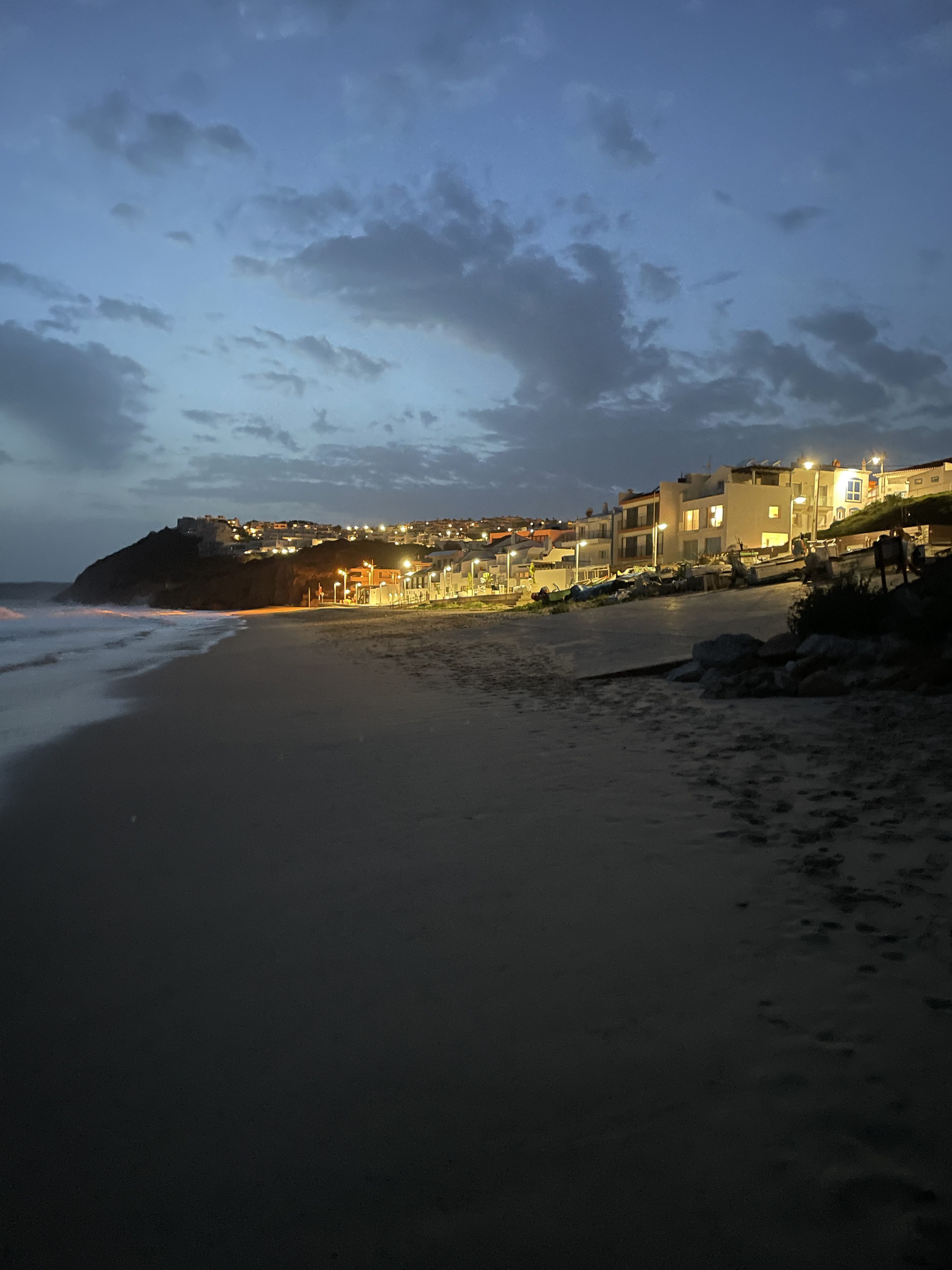 Salema Beach at night