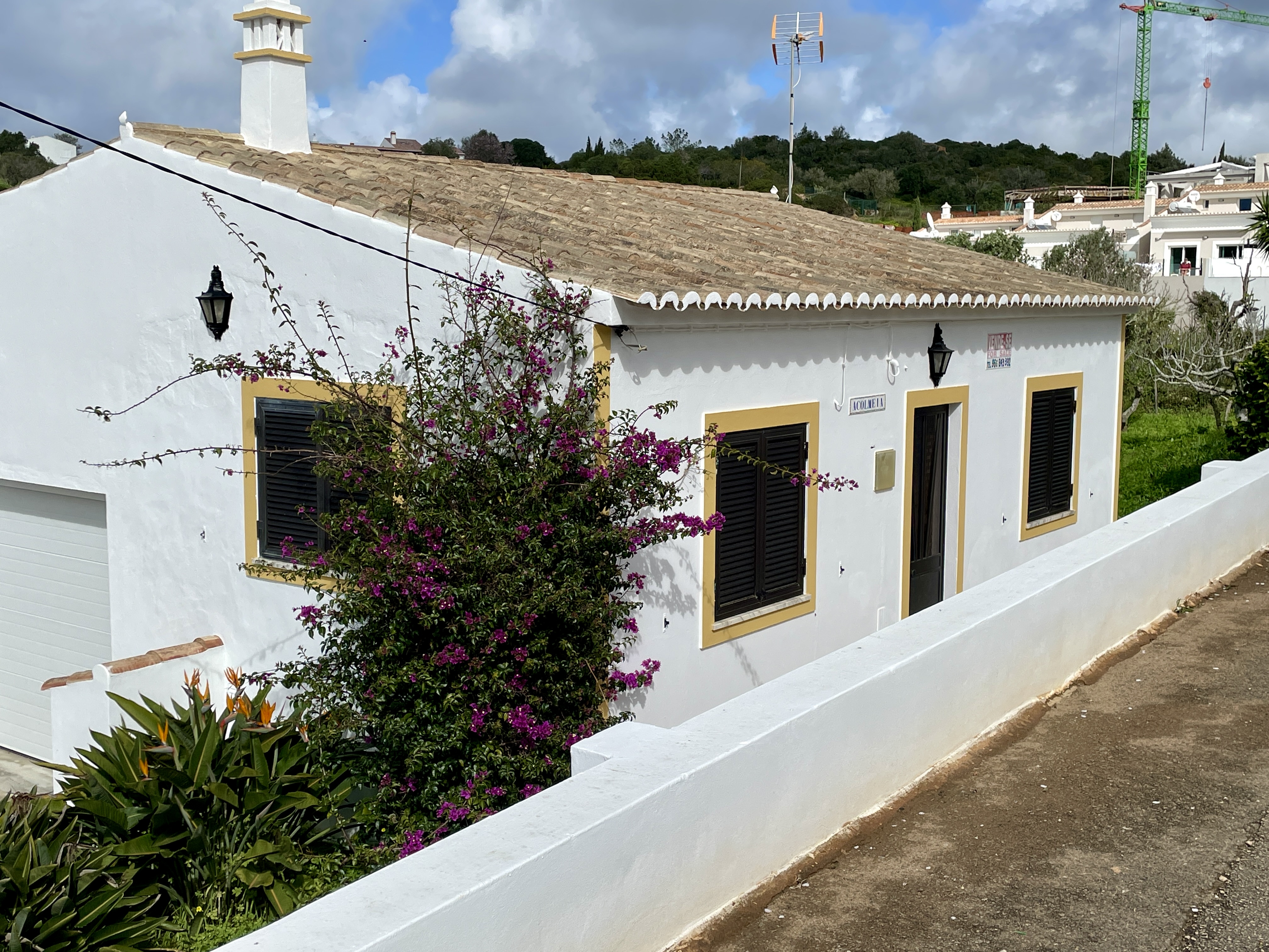Streets and houses of salema in portugal