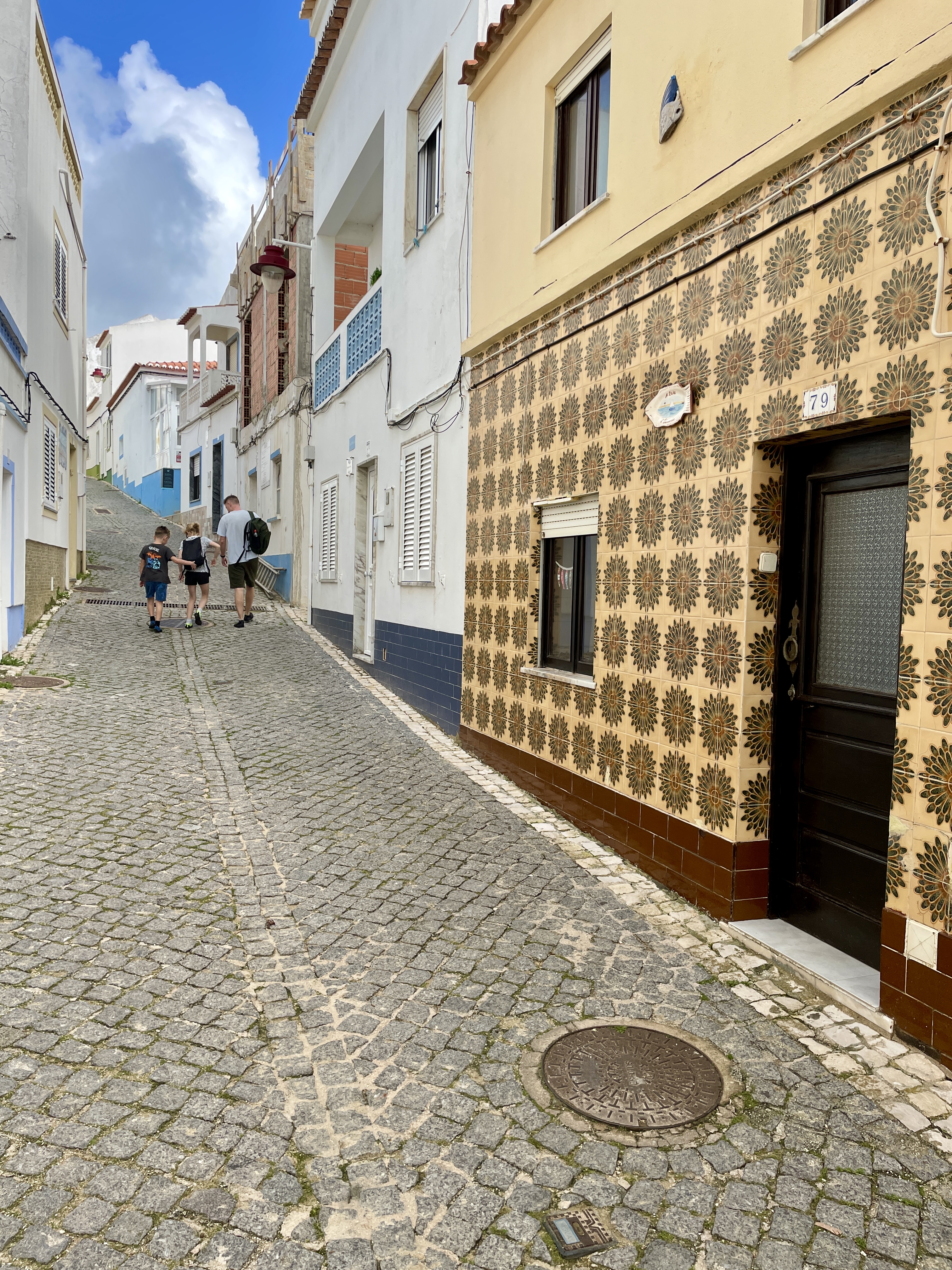 Streets and houses of Salema in Portugal