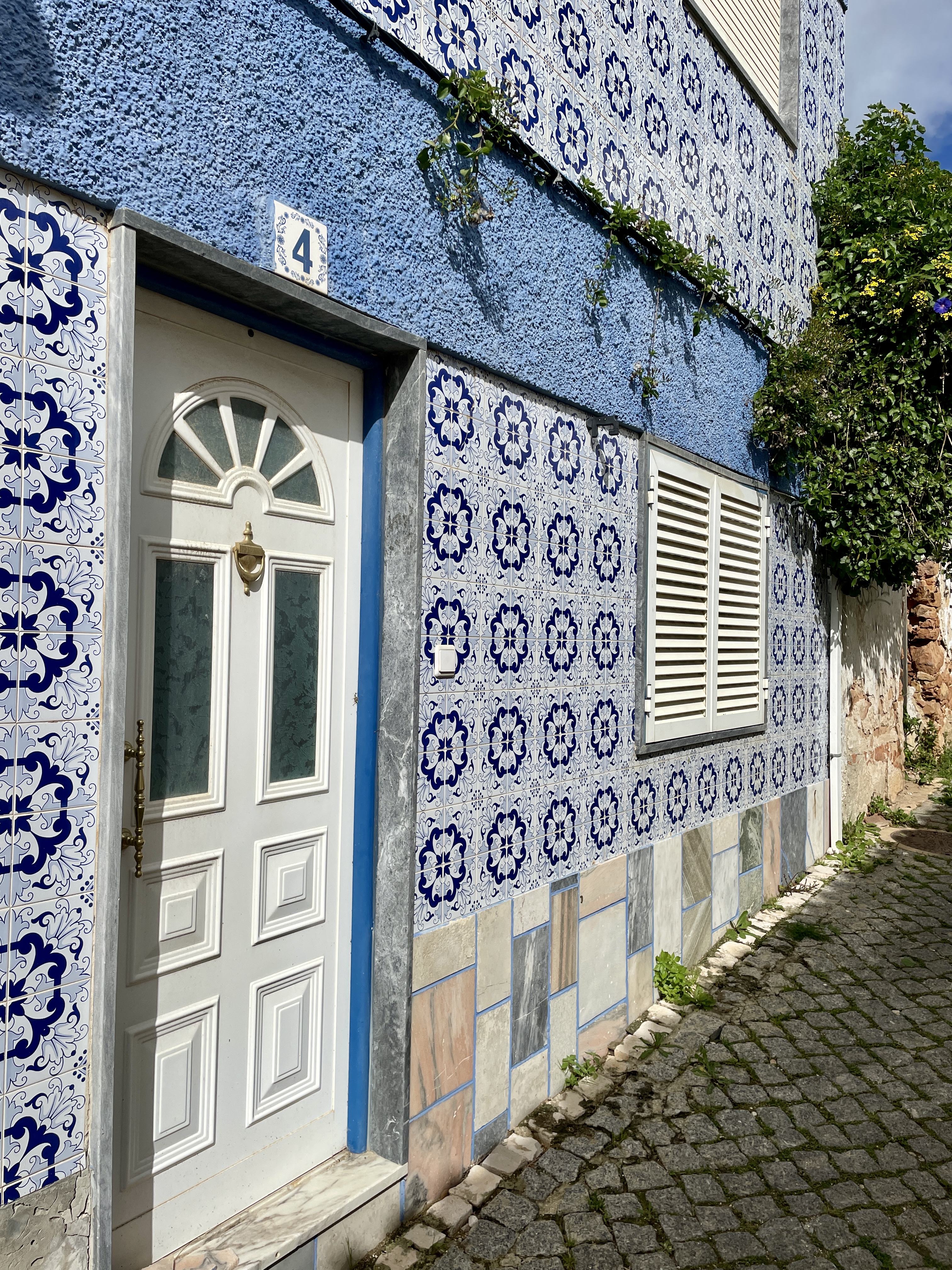 Streets and houses of Salema in Portugal