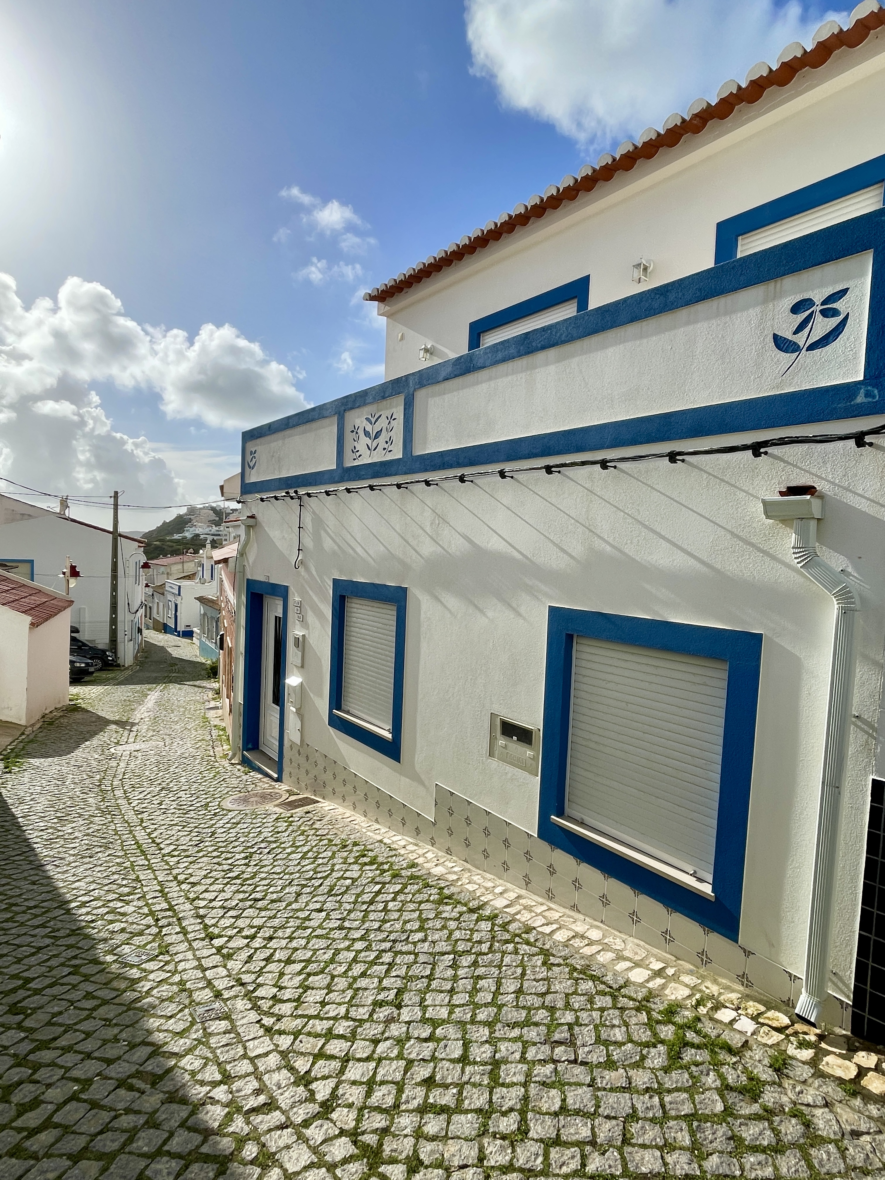 Streets and houses of Salema in Portugal