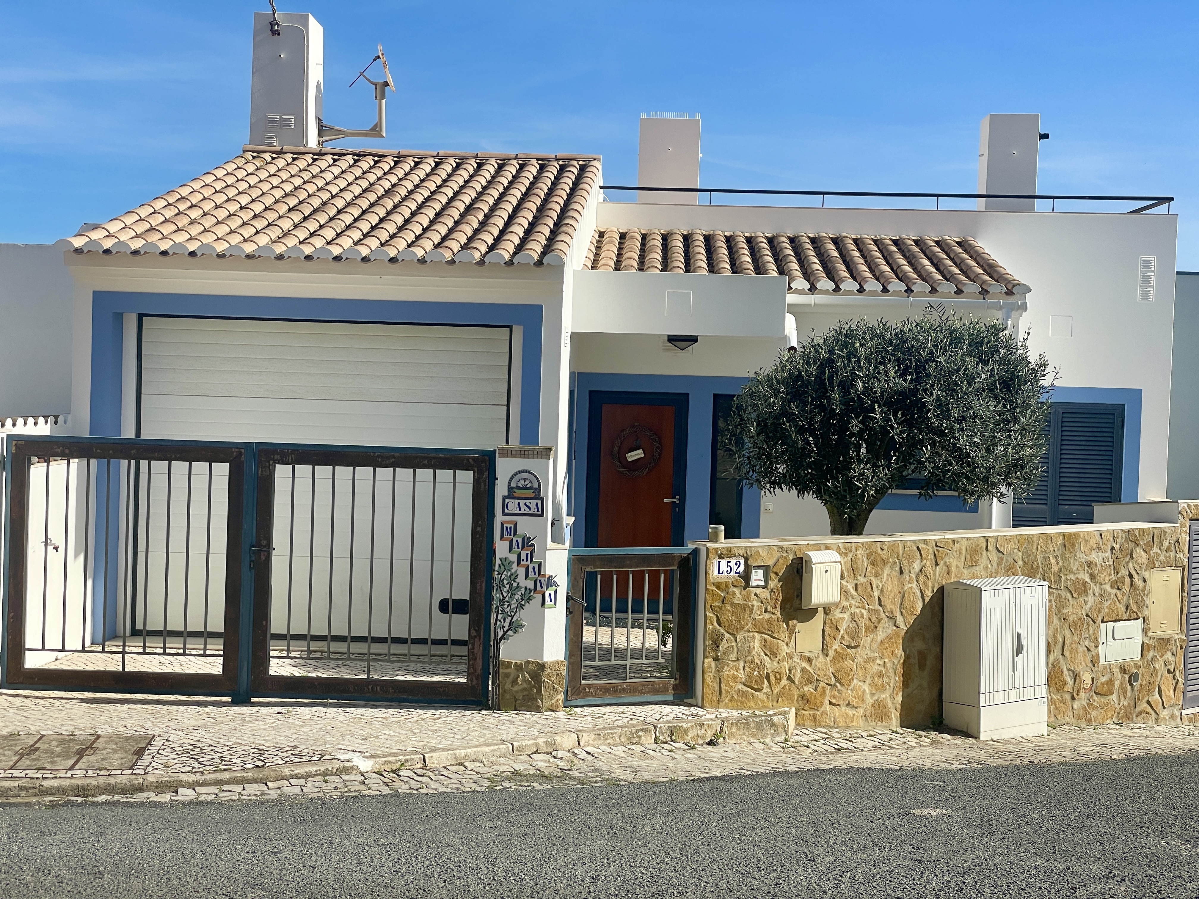 Streets and houses of salema in portugal