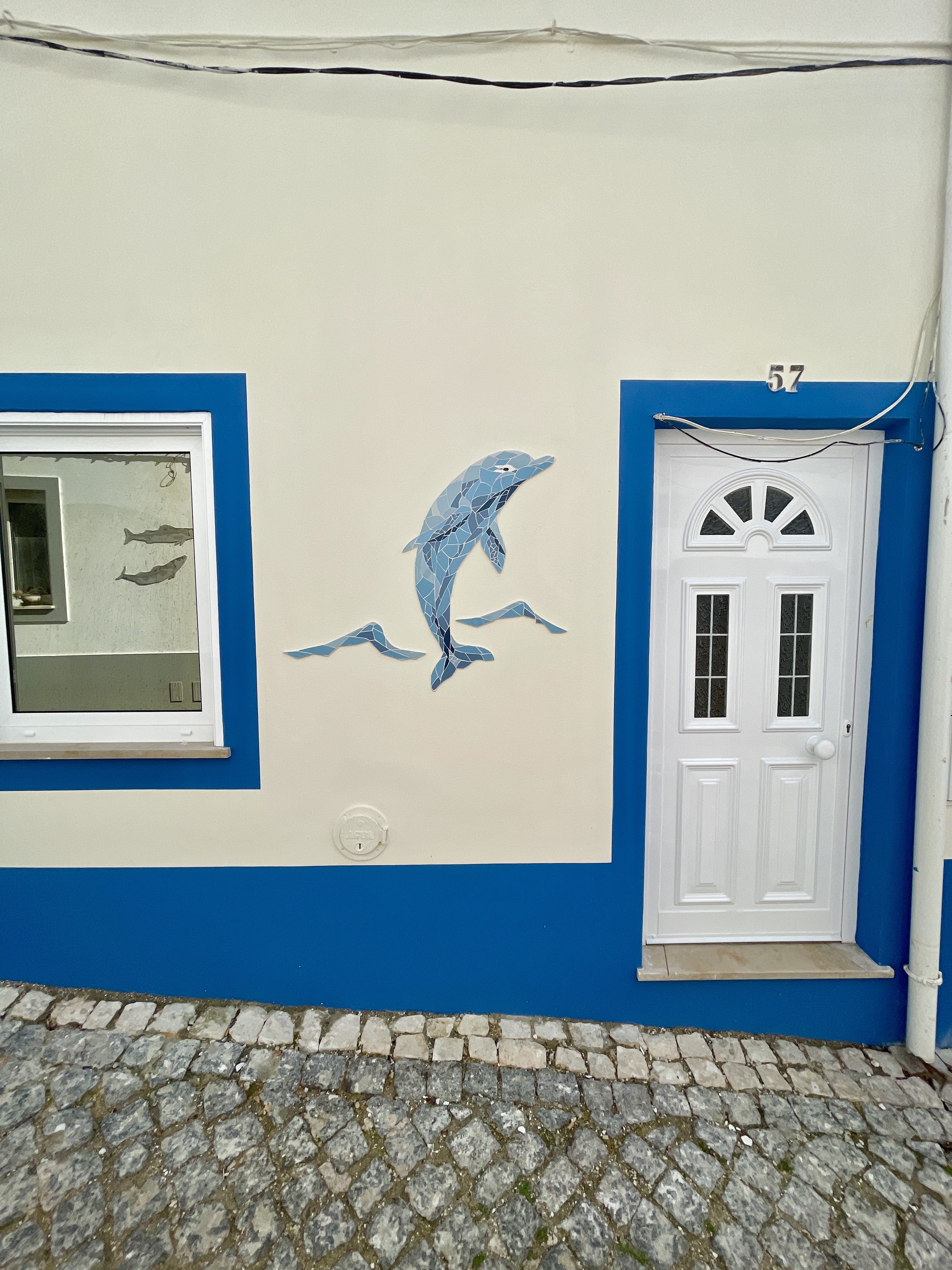 Streets and houses of Salema in Portugal