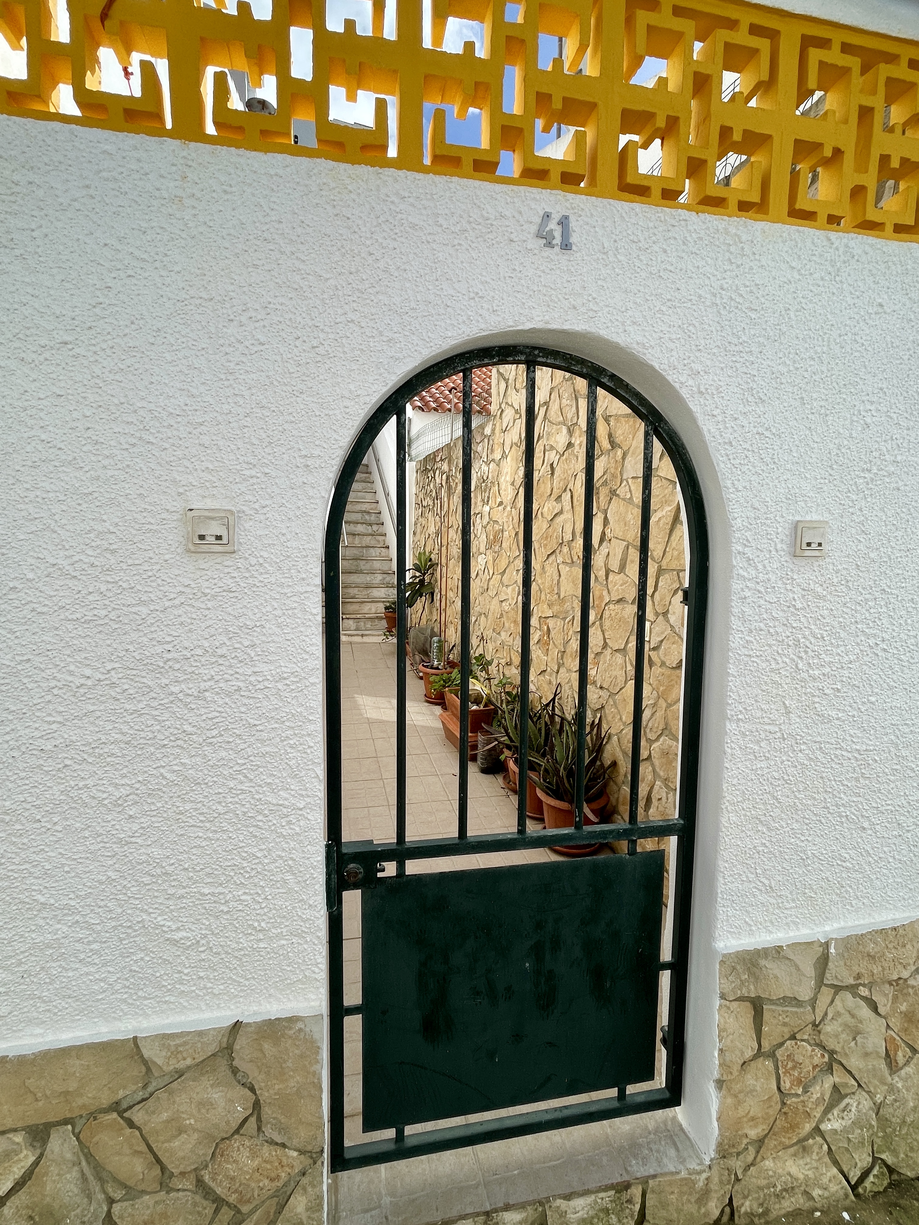 Streets and houses of Salema in Portugal
