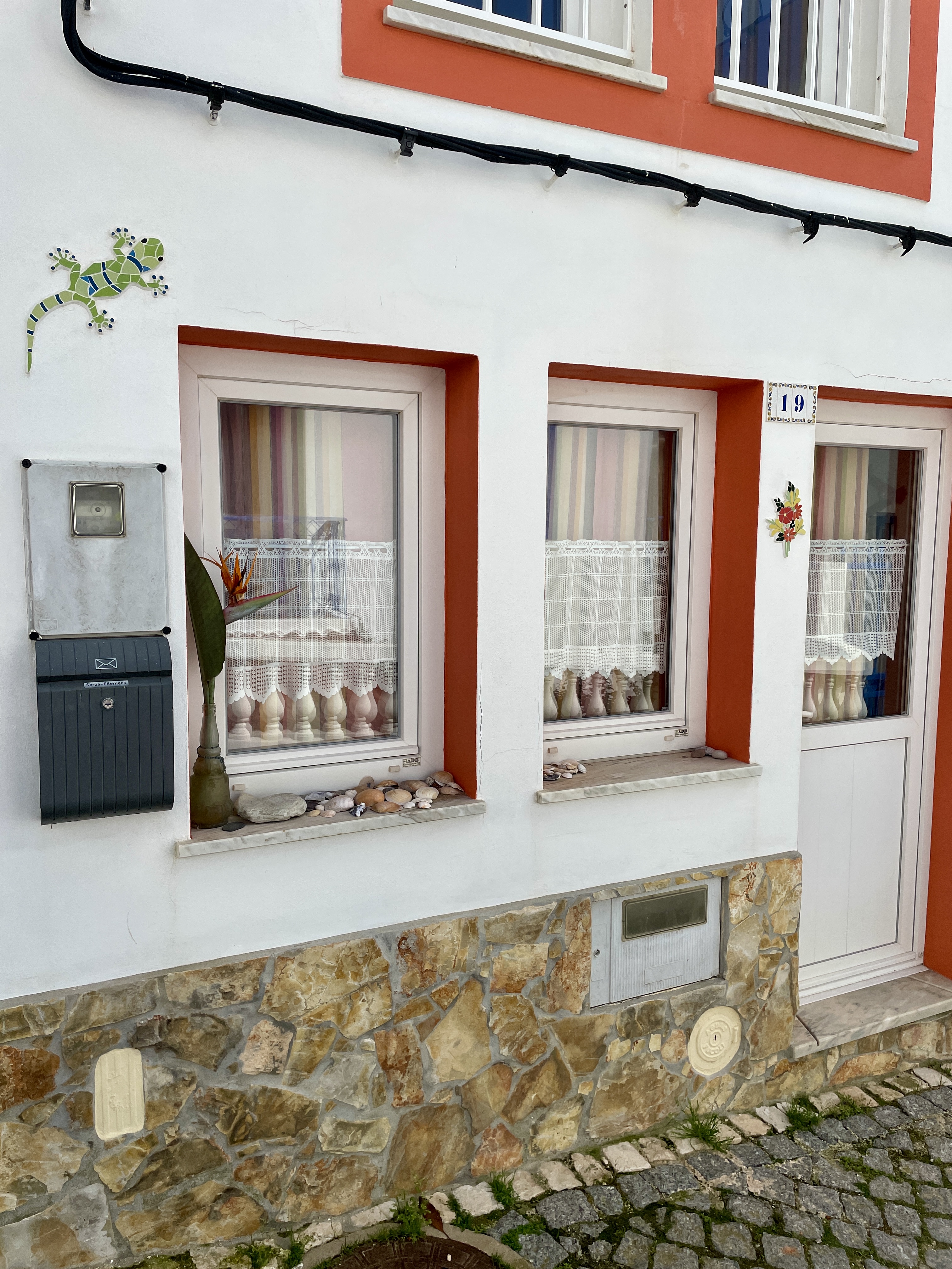 Streets and houses of Salema in Portugal