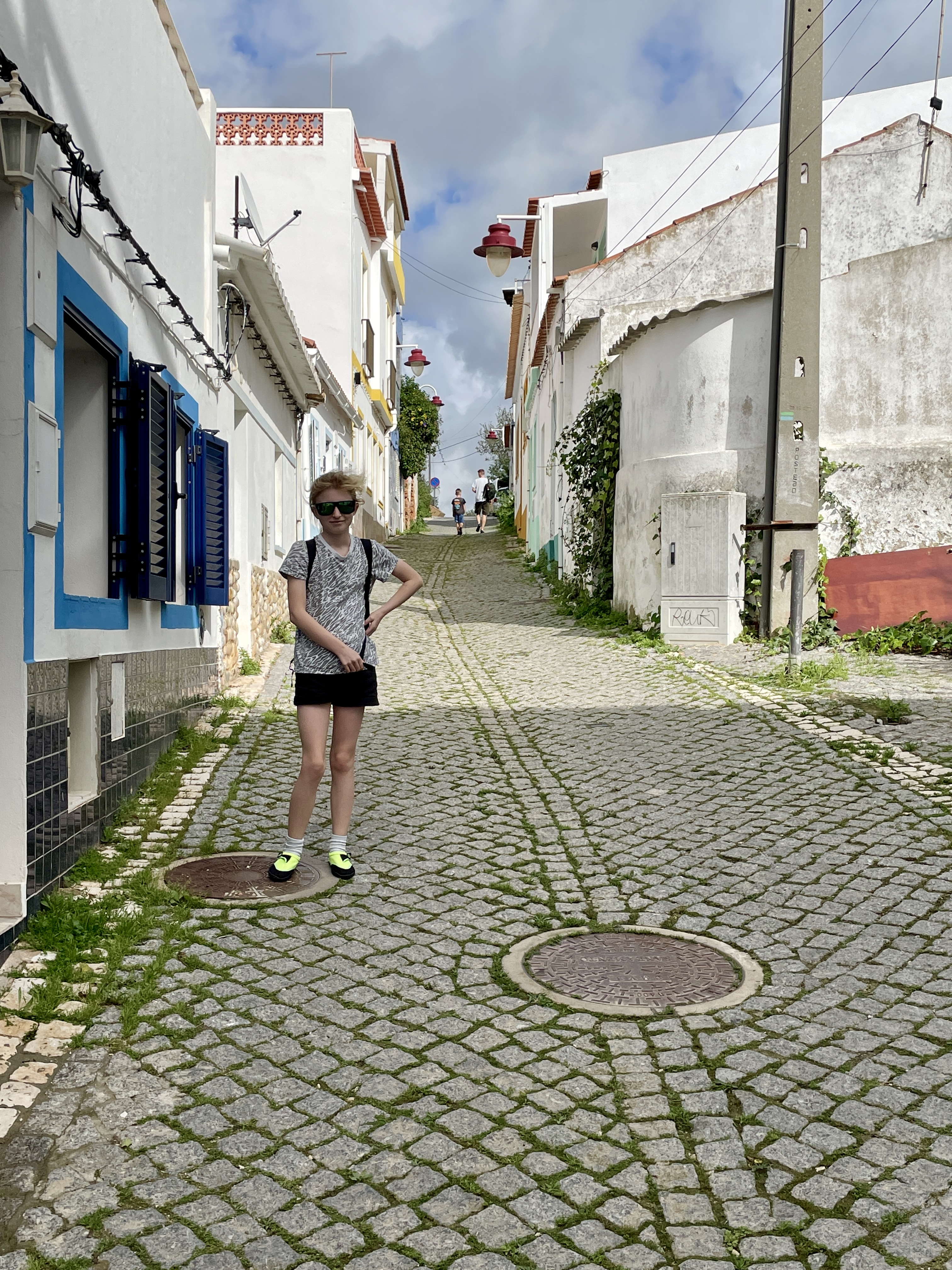 Streets and houses of Salema in Portugal