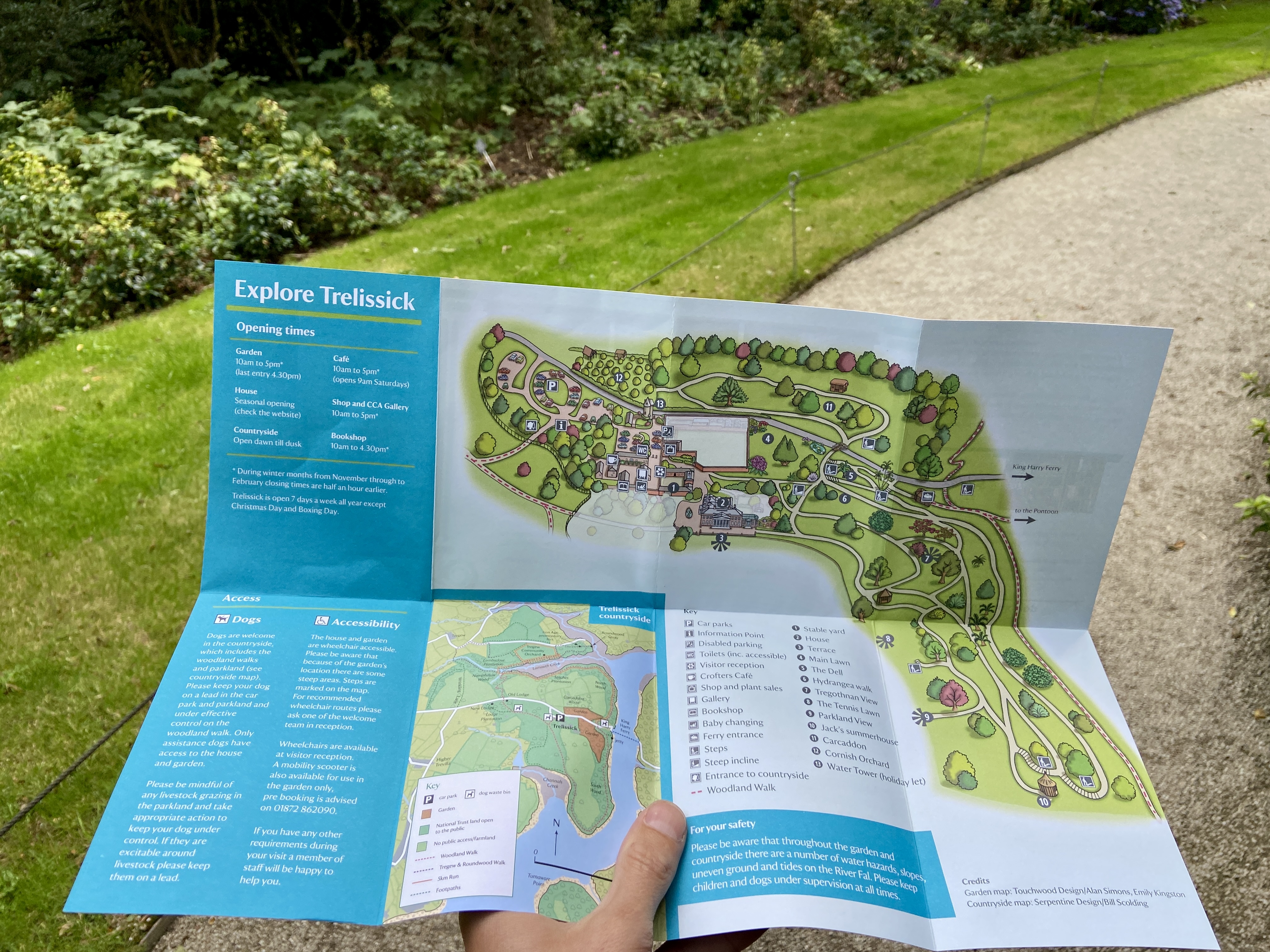 Trelissick map for guests