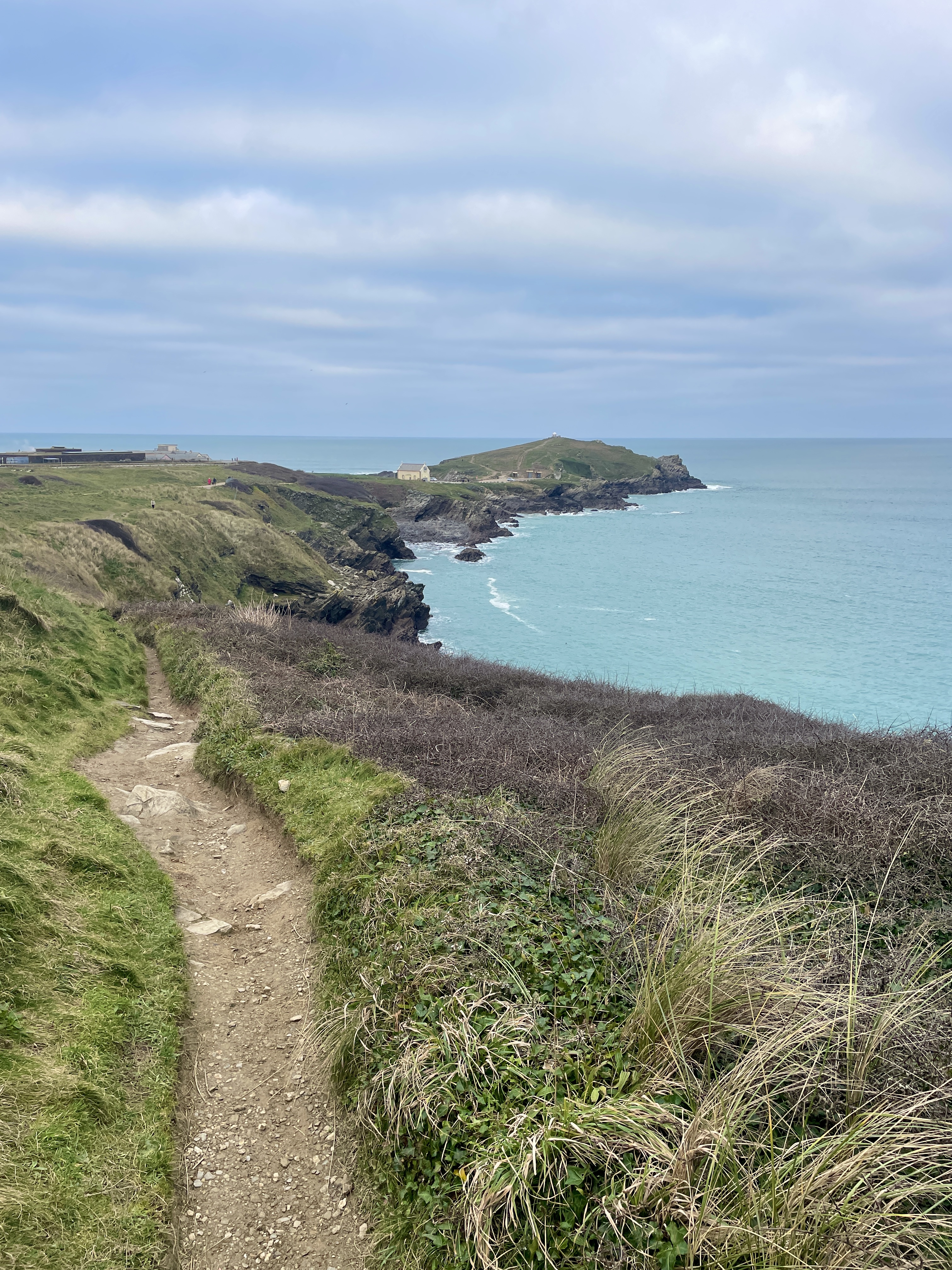 Southwest Coastpath to Towan Headland in Newquay