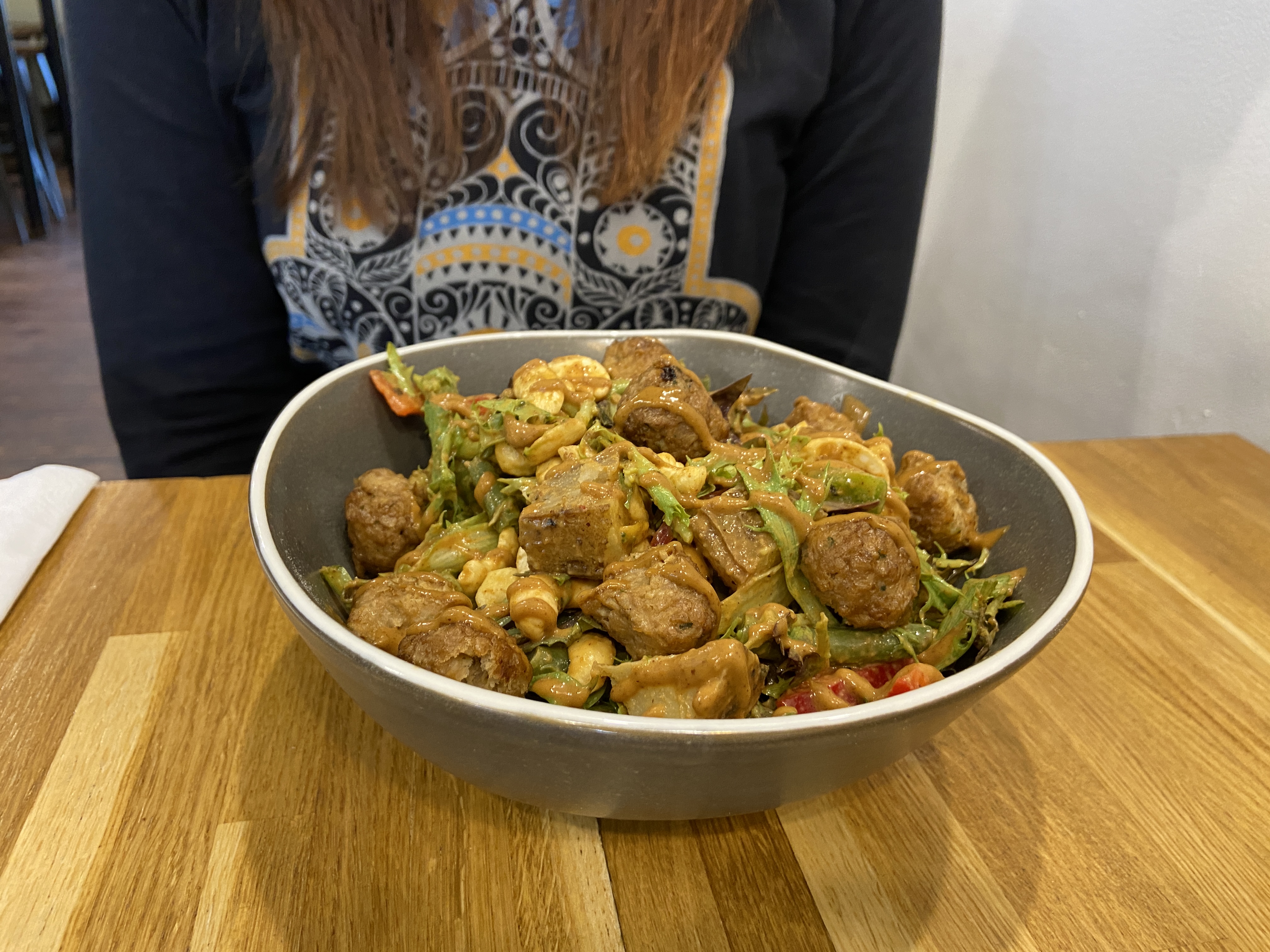 Vegan Salad at Secret Garden in Newquay