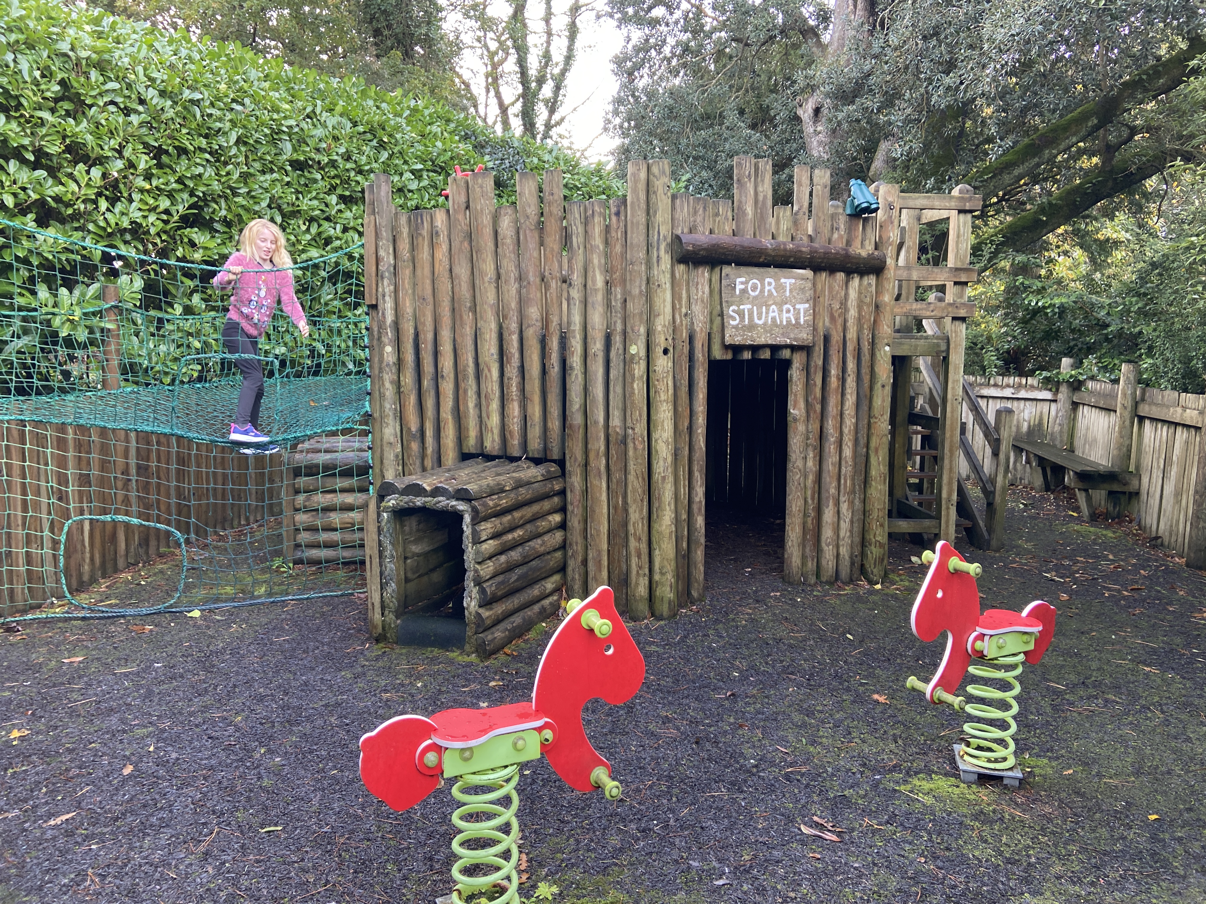 Small kids playpark at Trebah Gardens