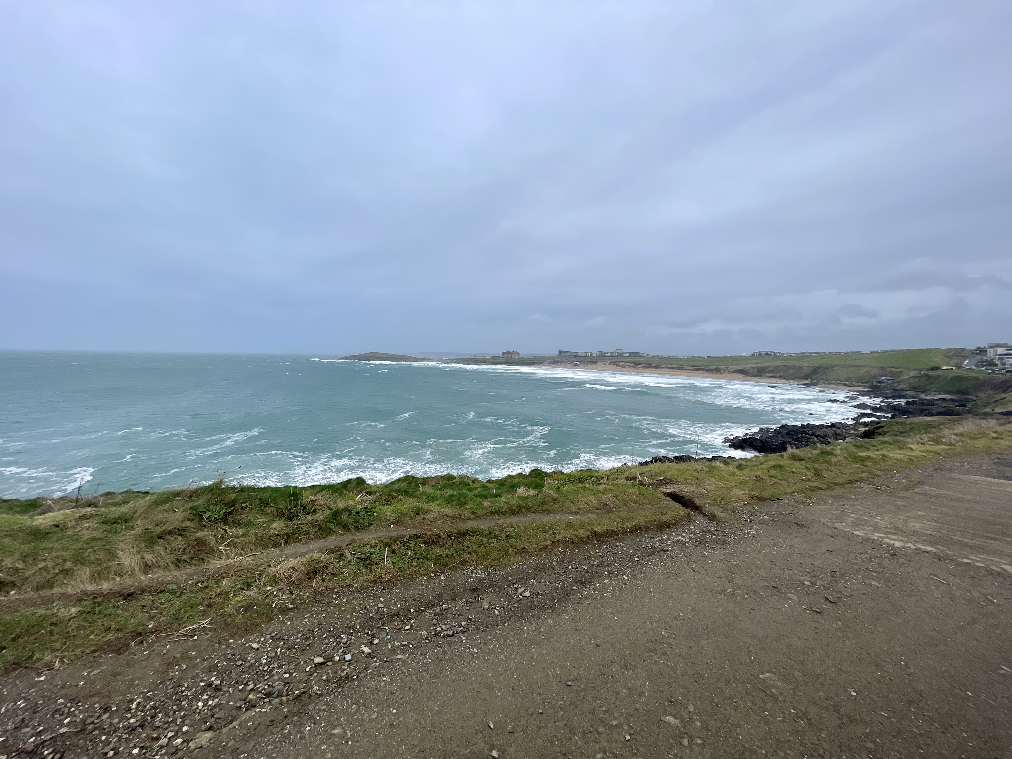Fistral beach waves January
