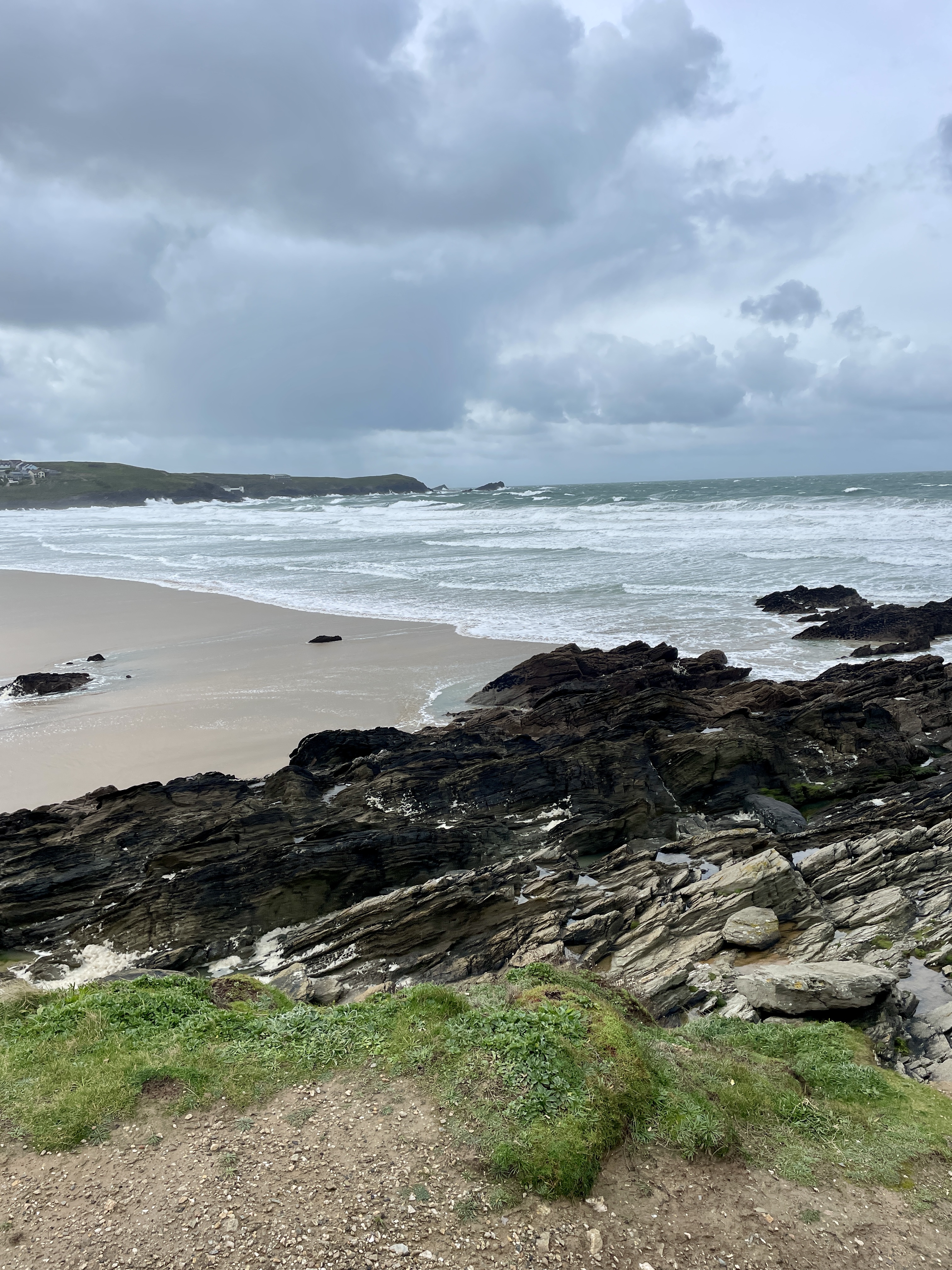 Fistral Beach in Newquay in November